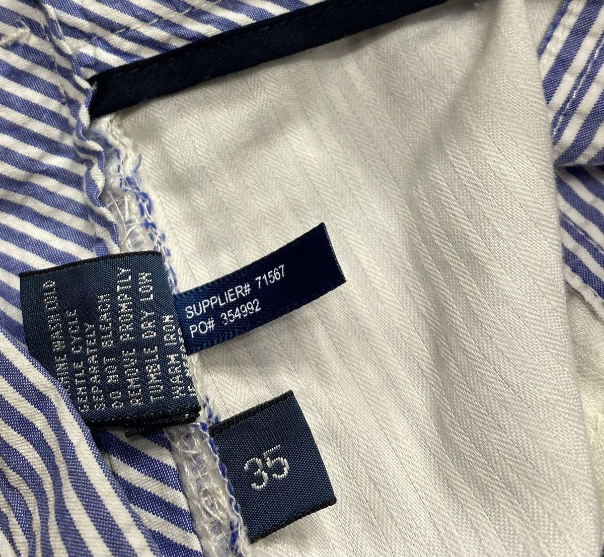 Polo Ralph Lauren 90’s Vintage Polo Ralph Lauren Striped Shorts Size US 35 - 6 Thumbnail
