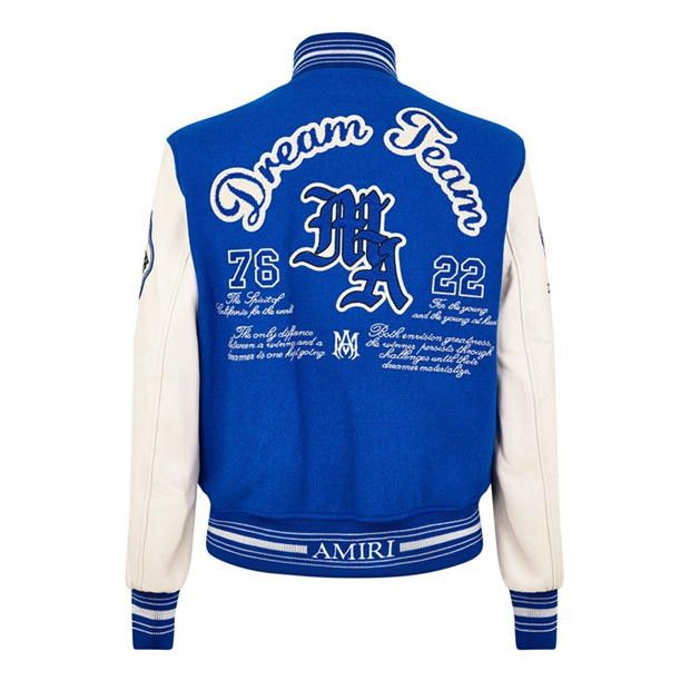 Amiri AMIRI Dream Team Appliquéd Varsity Jacket Size US M / EU 48-50 / 2 - 6 Thumbnail