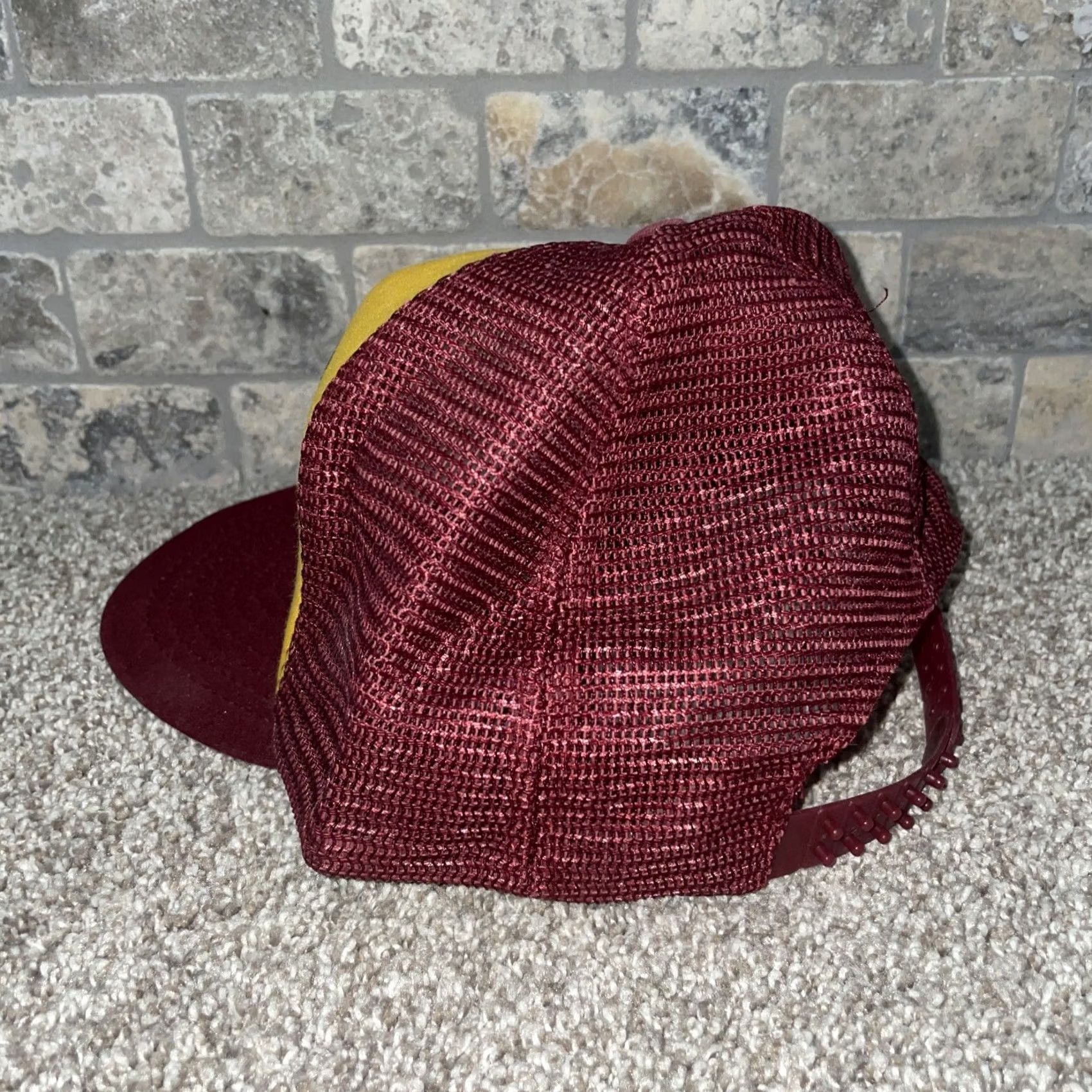 Vintage VINTAGE HaT Trucker Snap Back Hat One Size Red Men Kid/Adult One Size (relabel) Size ONE SIZE - 2 Thumbnail