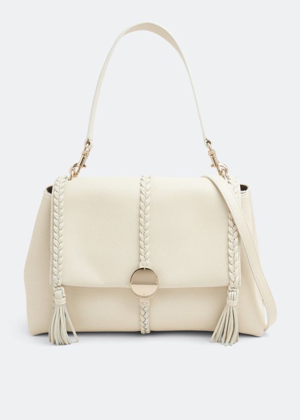 Chloe o1loc1c1024 Size: OS / Penelope Medium Shoulder in White Size ONE SIZE - 1 Thumbnail