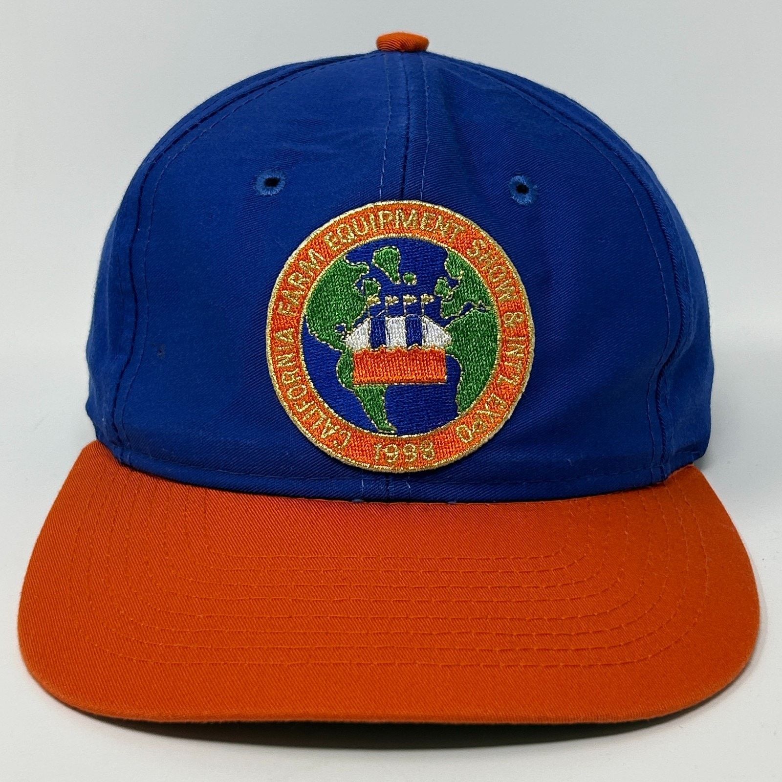 Vintage Vintage California Farm Equipment Expo Hat Baseball Cap Blue Size ONE SIZE - 1 Thumbnail