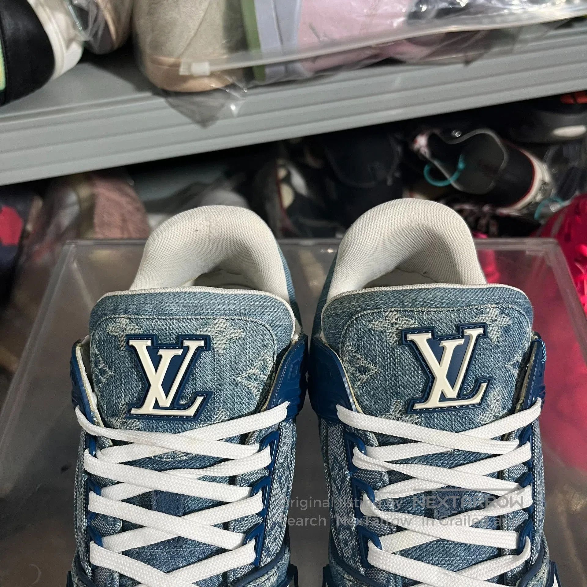 Louis Vuitton Louis Vuitton Trainer Blue Denim Low. Size US 8.5 / EU 41-42 - 8 Thumbnail