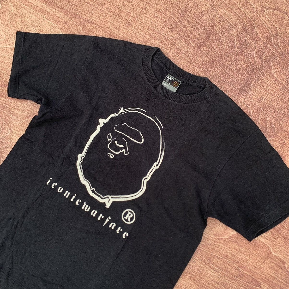 Bape Vintage 90 s Bathing Ape x iconic Warfare Big Head Logo Size US M / EU 48-50 / 2 - 3 Thumbnail