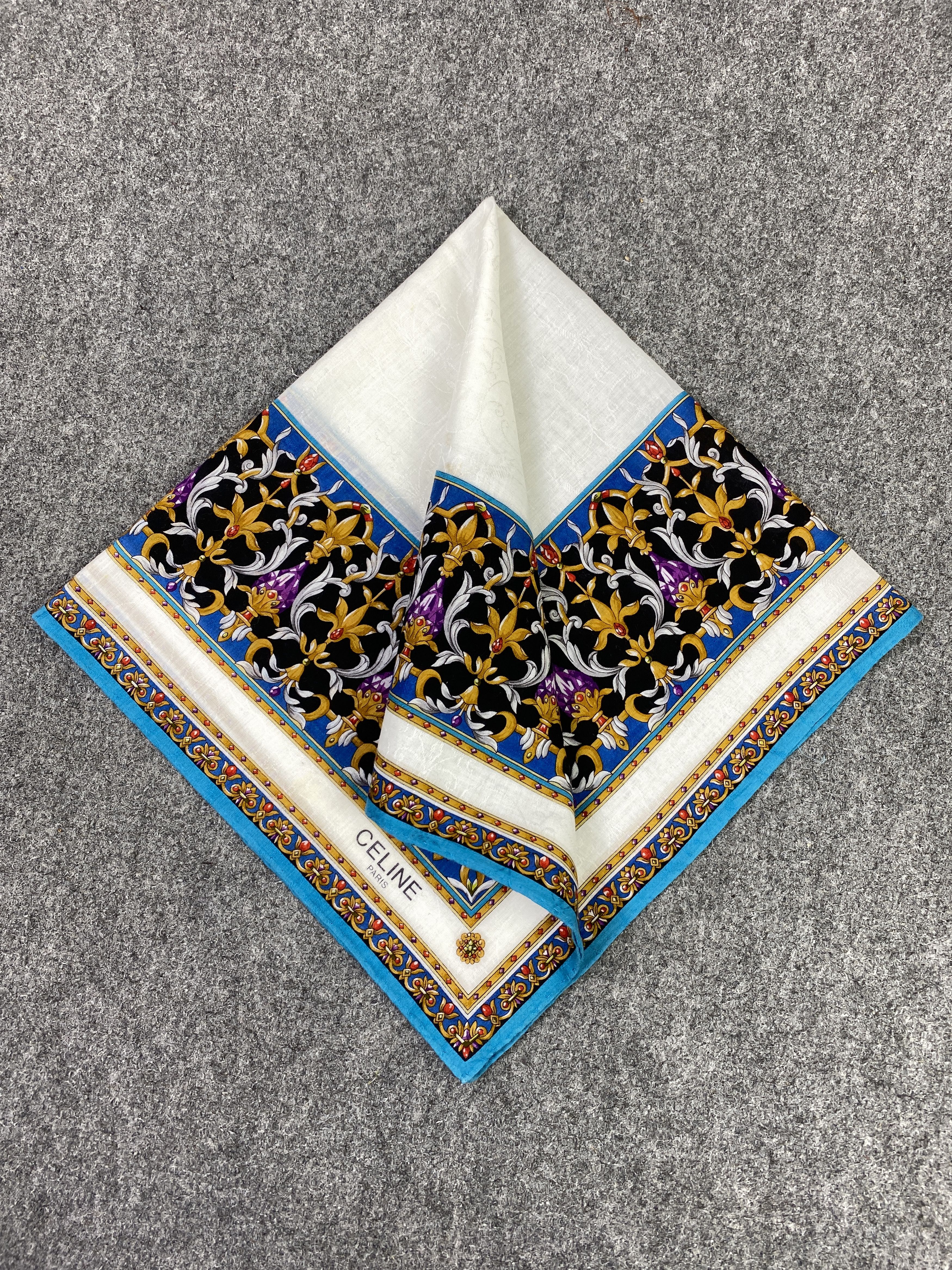 Celine Vintage Celine Handkerchief / Neckerchief KT0246 Size ONE SIZE - 4 Thumbnail