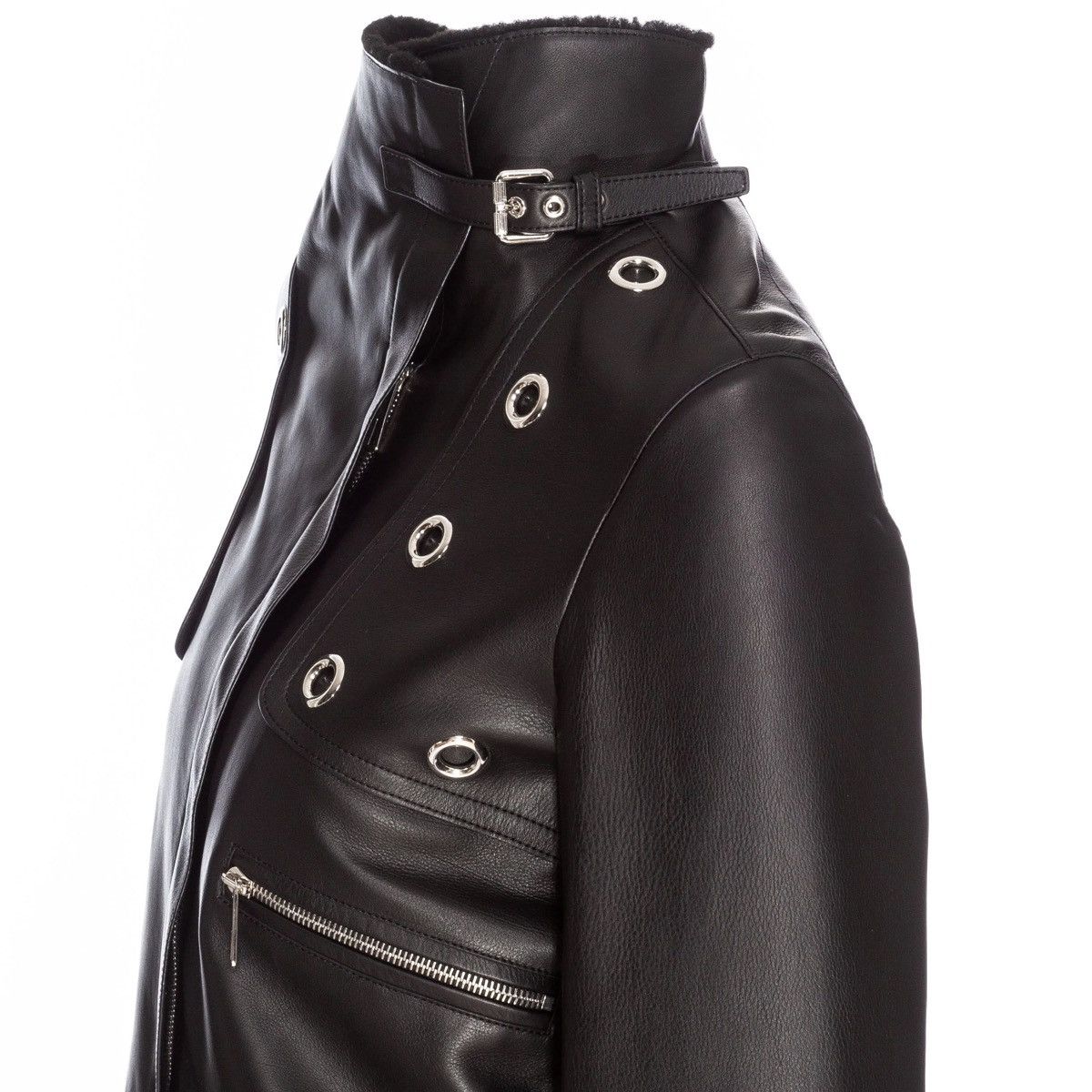 Hermes Hermes Shearling Cropped Leather Jacket Size XS / US 0-2 / IT 36-38 - 6 Thumbnail