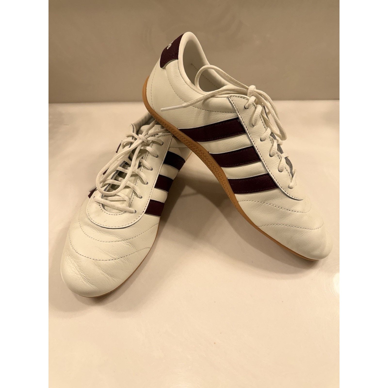 Adidas Grand Court Lo Men 10.5 White Burgundy Gum Sole