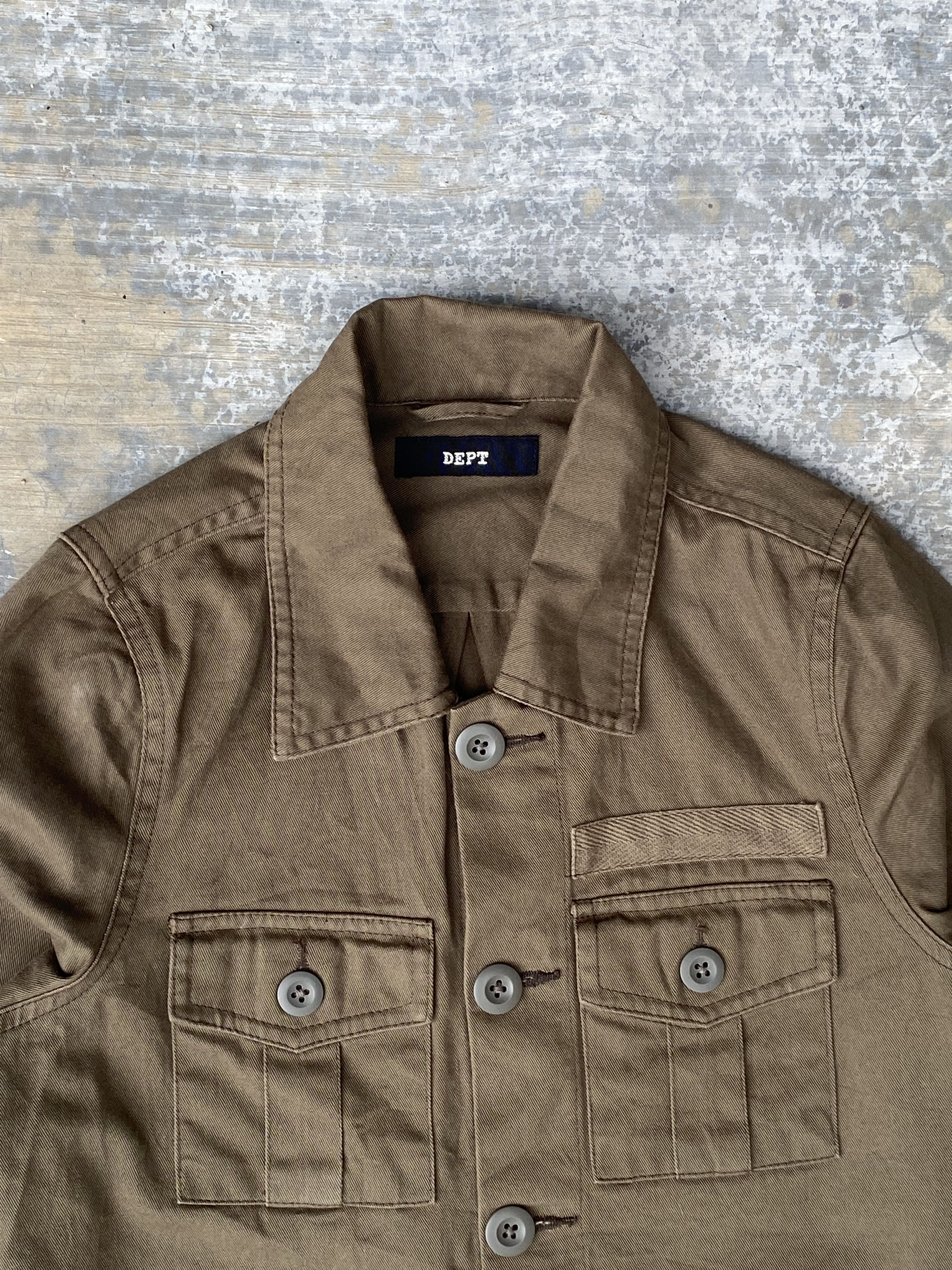 Japanese Brand DEPT olive green miltary jacket Size XS / US 0-2 / IT 36-38 - 3 Thumbnail