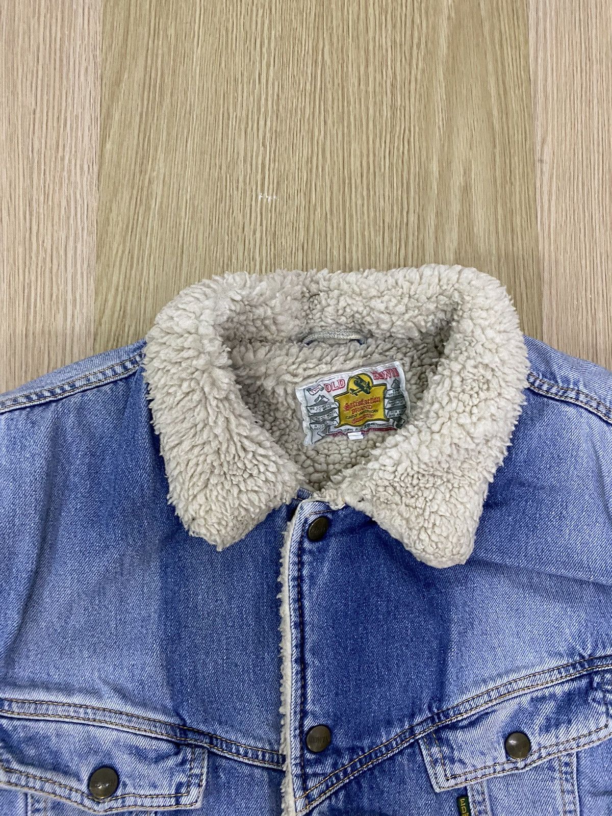 Edwin × Vintage Vintage Edwin Fleece Sherpa denim jacket Size US L / EU 52-54 / 3 - 5 Thumbnail