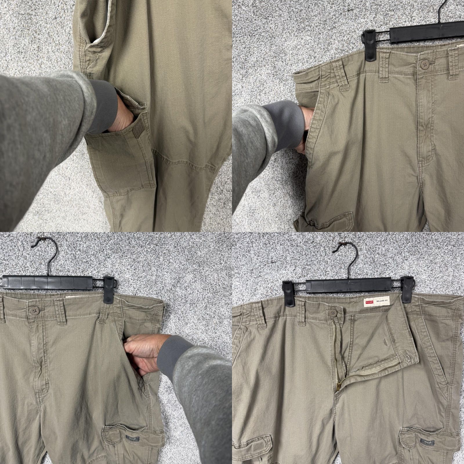 Wrangler Wrangler Cargo Pants Mens Relaxed Fit 43x28 Tan Beige Pockets Outdoor Gorpcore Workwear Size US 44 / EU 60 - 8 Thumbnail