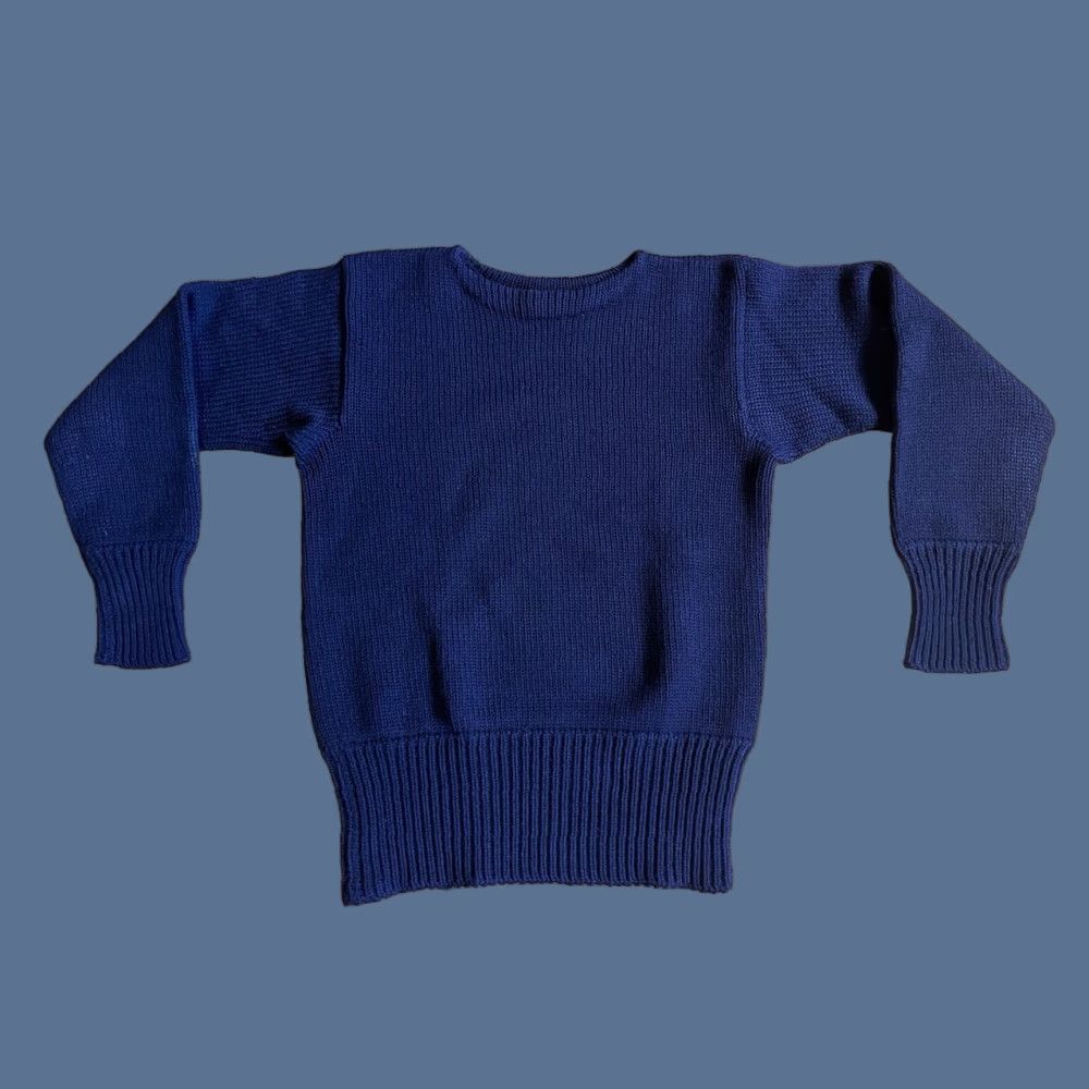 Vintage VINTAGE Gimbel Brothers Wool Sweater Men’s 40 (Fits M) Navy Blue Shirt Pullover Crew Neck Size US M / EU 48-50 / 2 - 1 Thumbnail
