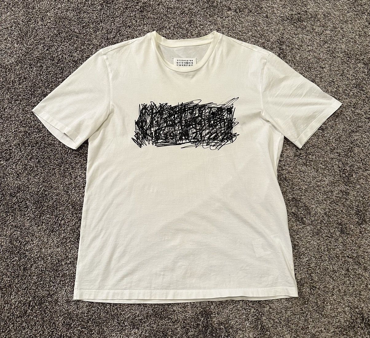 Maison Margiela Maison Margiela Scribble T-Shirt Medium White