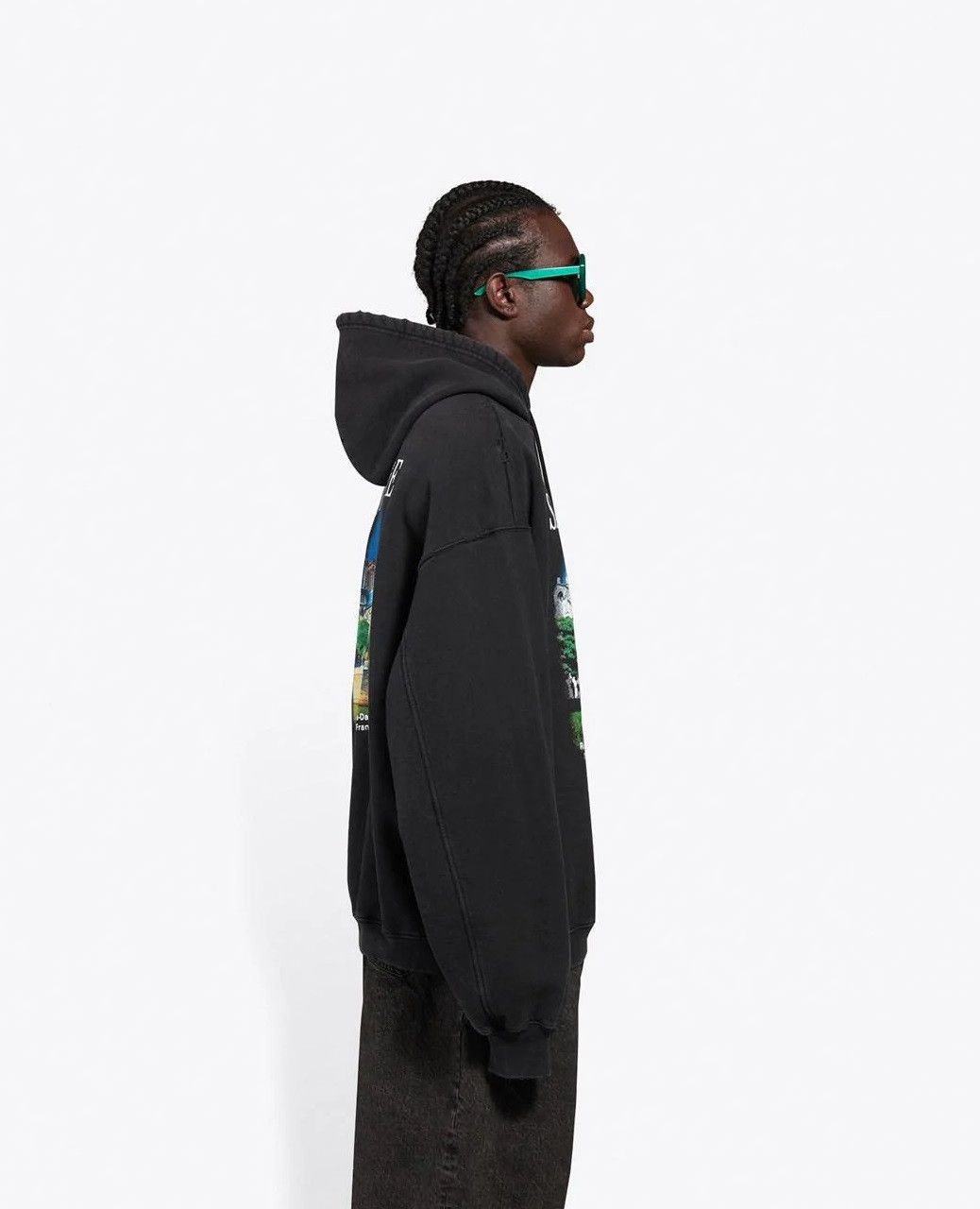 Balenciaga Balenciaga SS21 Sacré Coeur Hoodie - Black Cotton Size US M / EU 48-50 / 2 - 17 Thumbnail