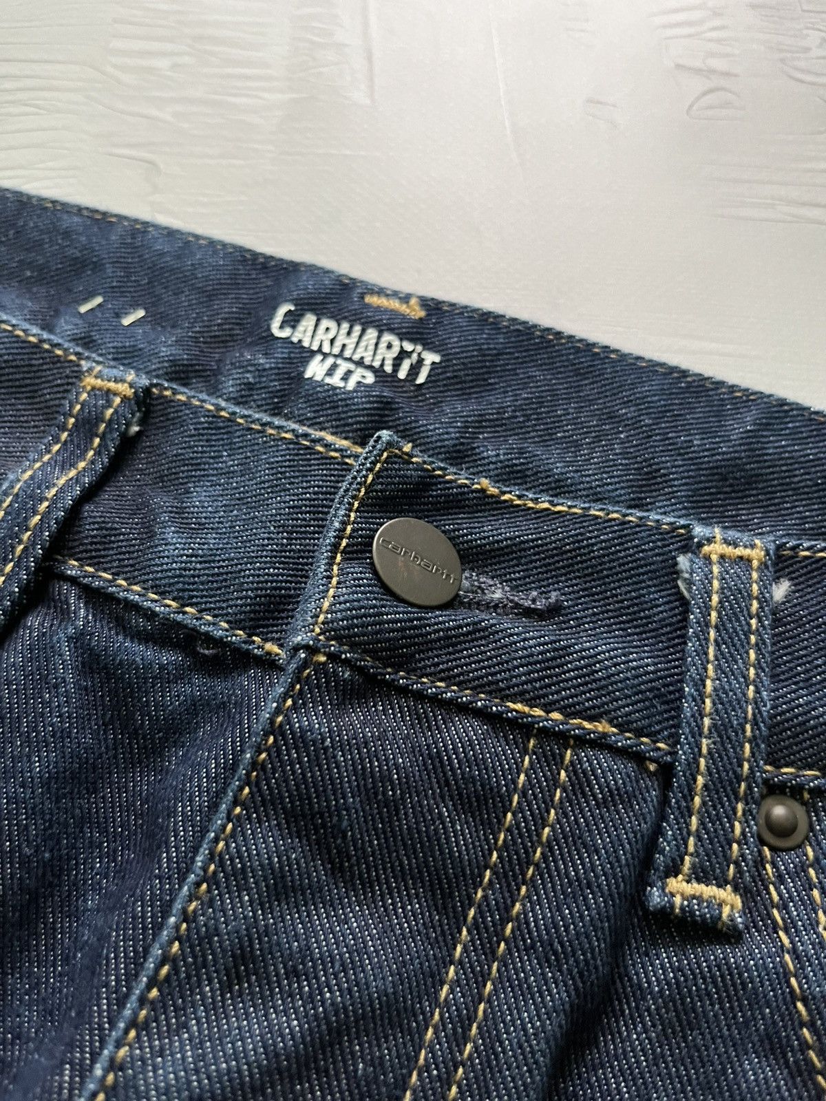 Carhartt Wip Carhartt Wip Logo Vintage Jeans Blue Streetwear Size US 29 - 6 Thumbnail