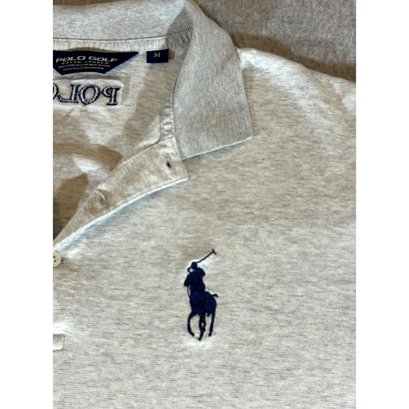 Polo Ralph Lauren Ralph Lauren Golf Polo Shirt Mens Medium Gray Large Pocket Pima Cotton Size US M / EU 48-50 / 2 - 2 Thumbnail