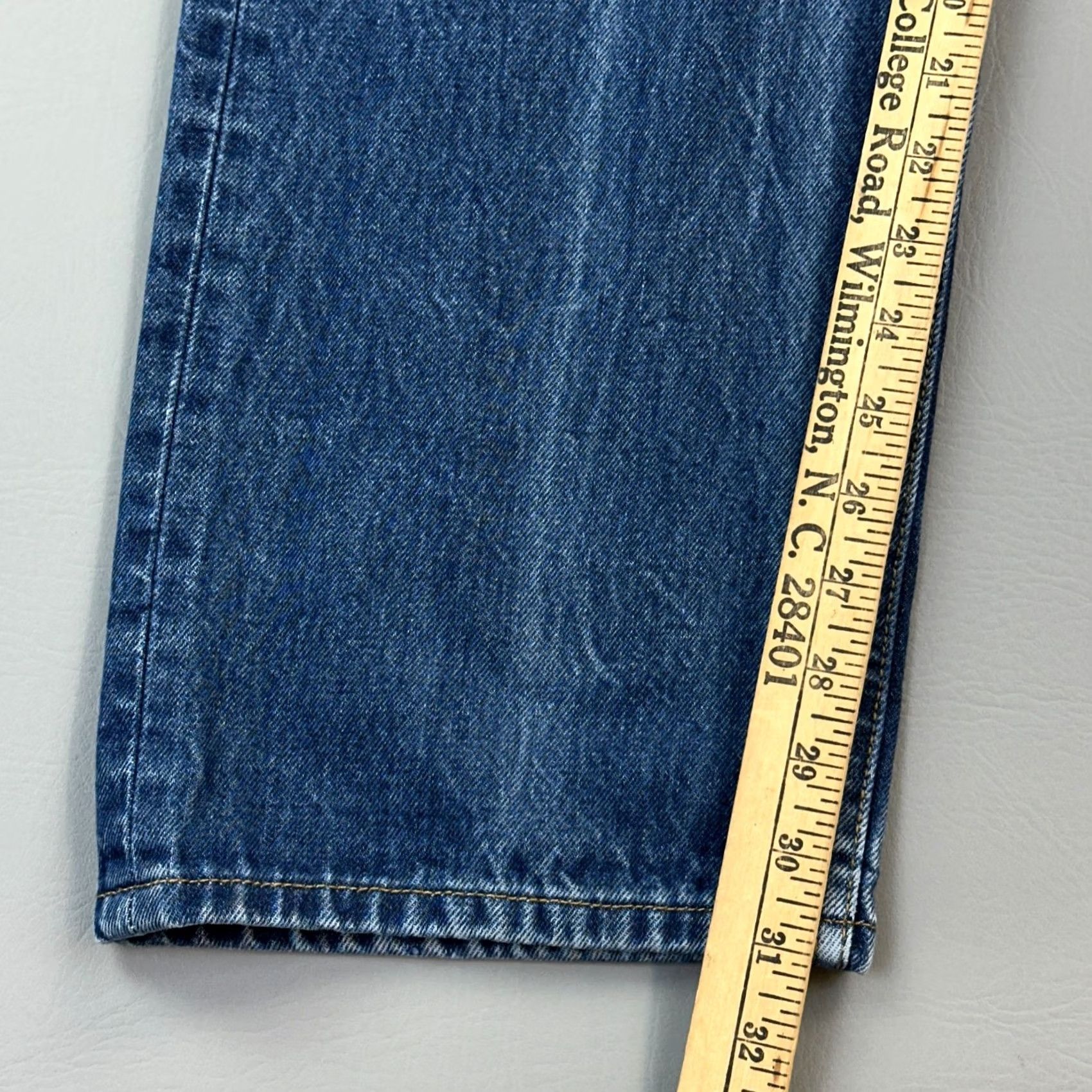 Levi's Levi's 501 Jeans Mens 40x34 40x31 Dark Wash Straight Button Fly Casual Size US 40 / EU 56 - 3 Thumbnail