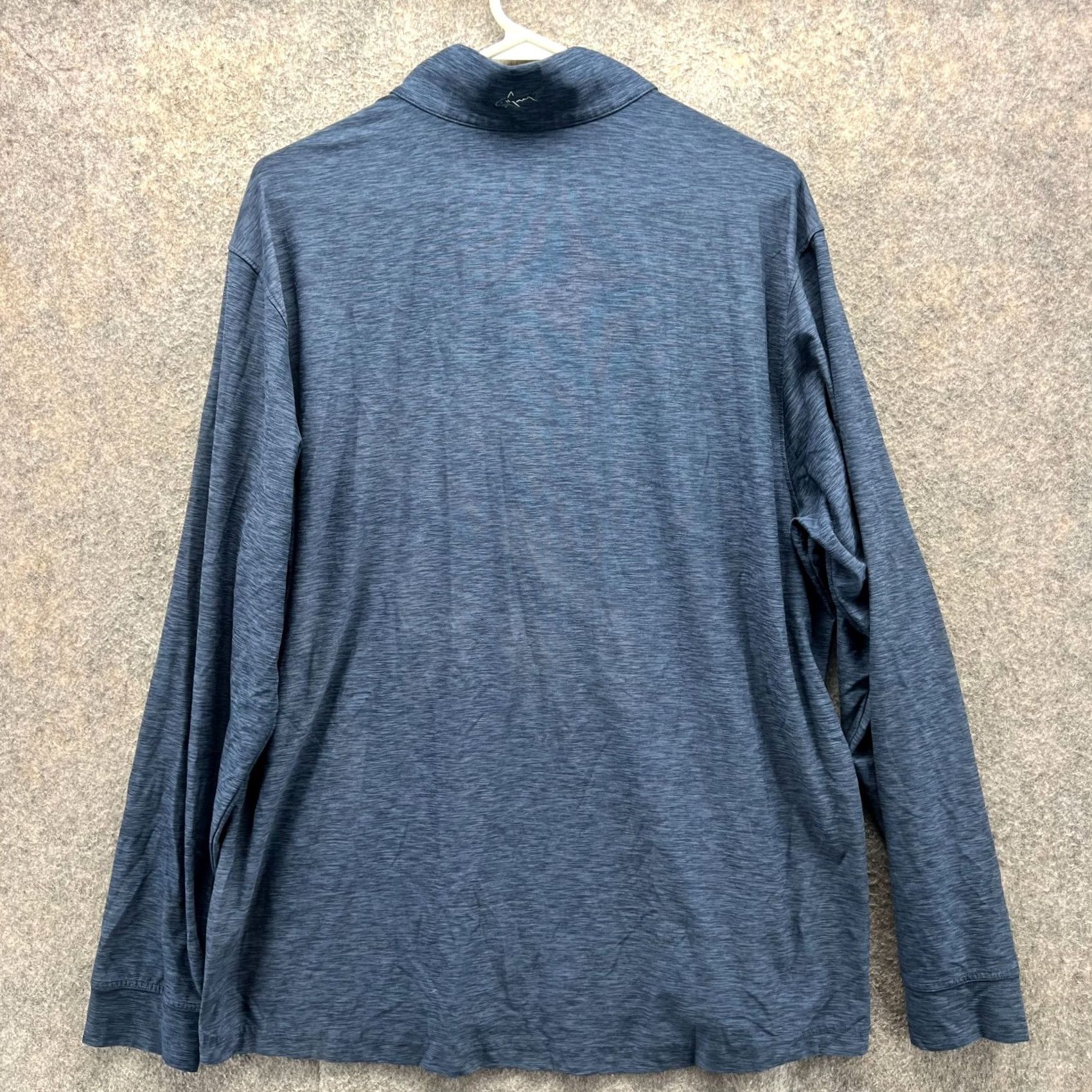 Vintage Greg Norman Sweatshirt Mens Large Blue Quarter Zip Fleece Pullover Heather Pullover Sweatshirt Knit Mock Neck Logo All Seasons Golf Size US L / EU 52-54 / 3 - 2 Thumbnail