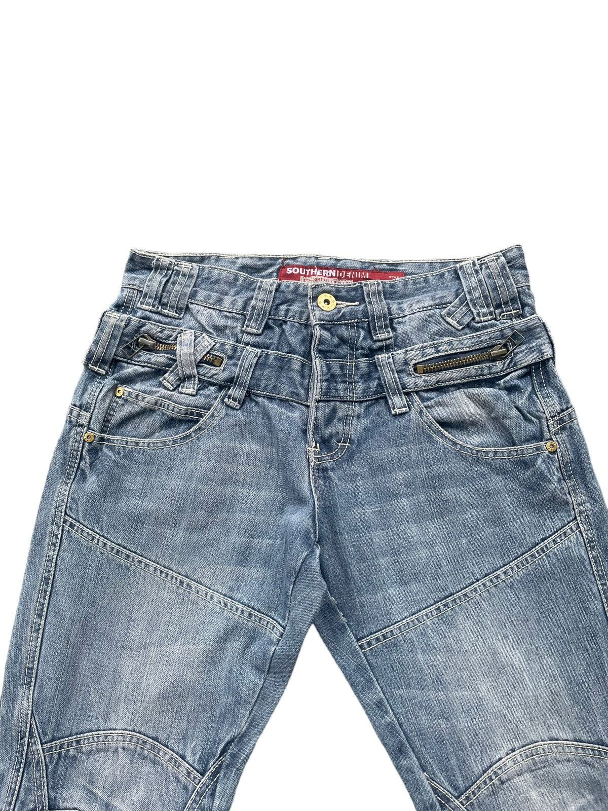 Japanese Brand Southern Denim Double Waist Denim Size US 31 - 4 Thumbnail
