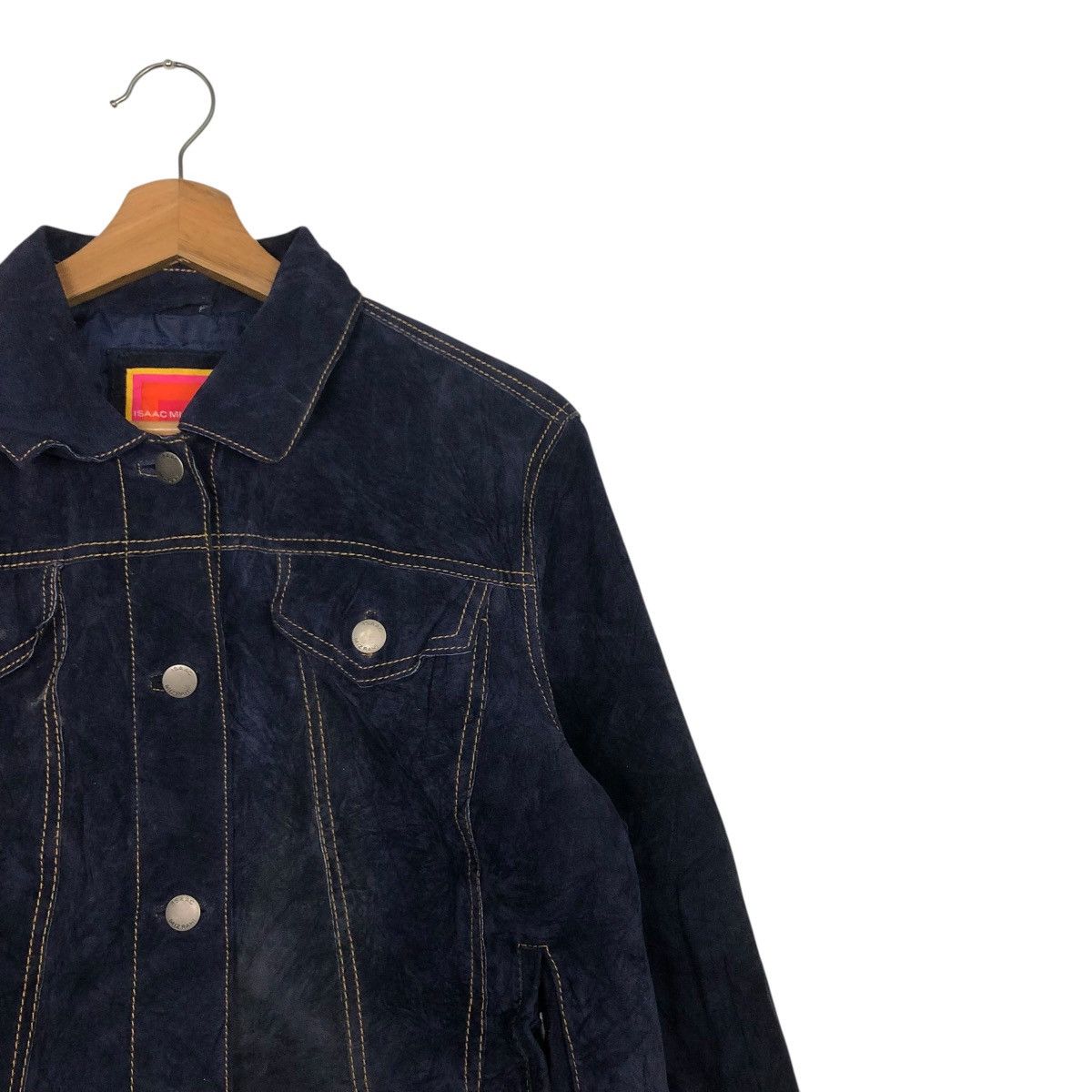 Isaac Mizrahi 🔥VINTAGE CROPPED GENUINE LEATHER JACKET BIKER ISAAC MIZRAHI Size L / US 10 / IT 46 - 7 Thumbnail