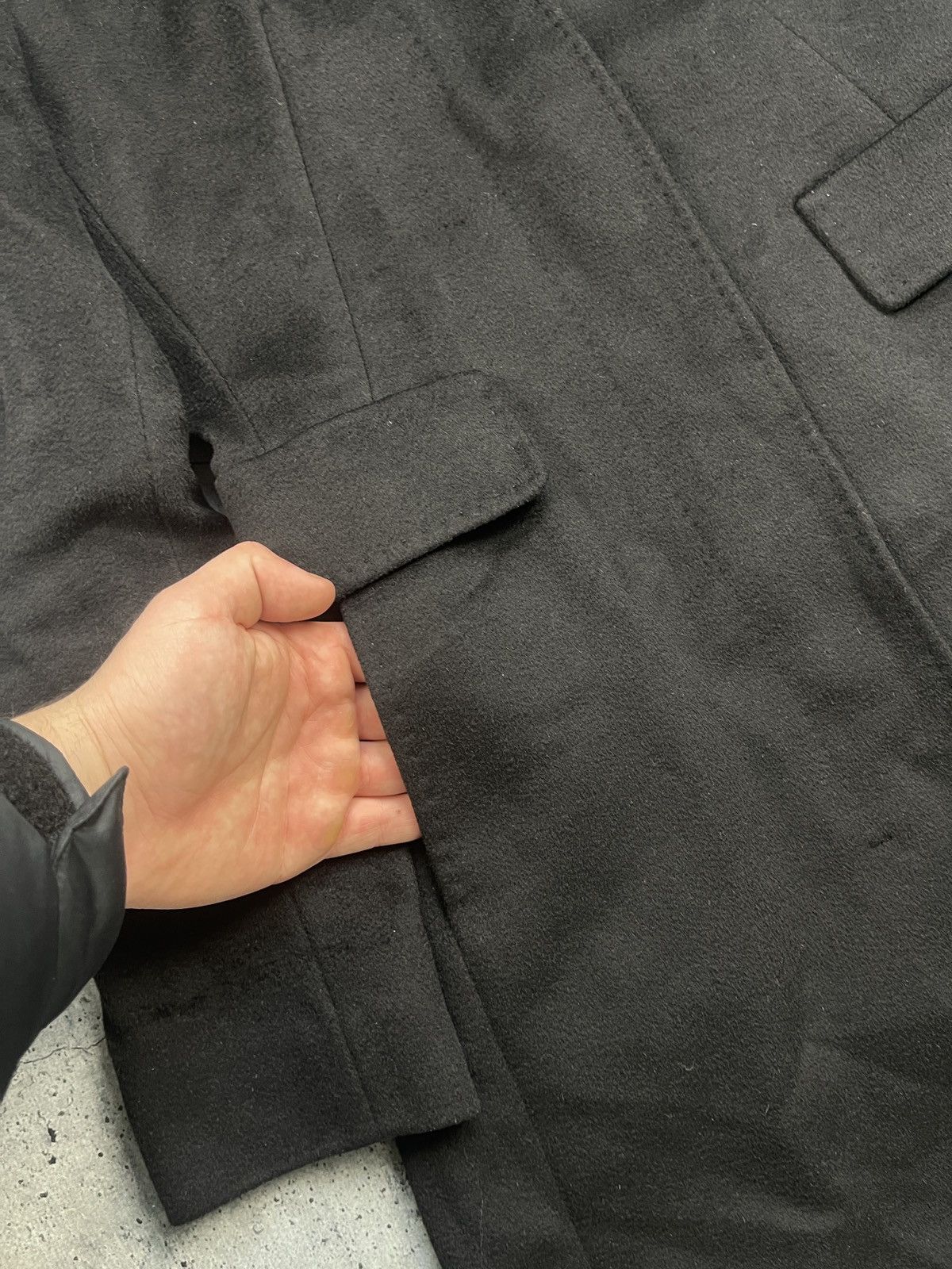 Max Mara Max Mara Studio Wool Black Long Coat Womens Size S / US 4 / IT 40 - 6 Thumbnail