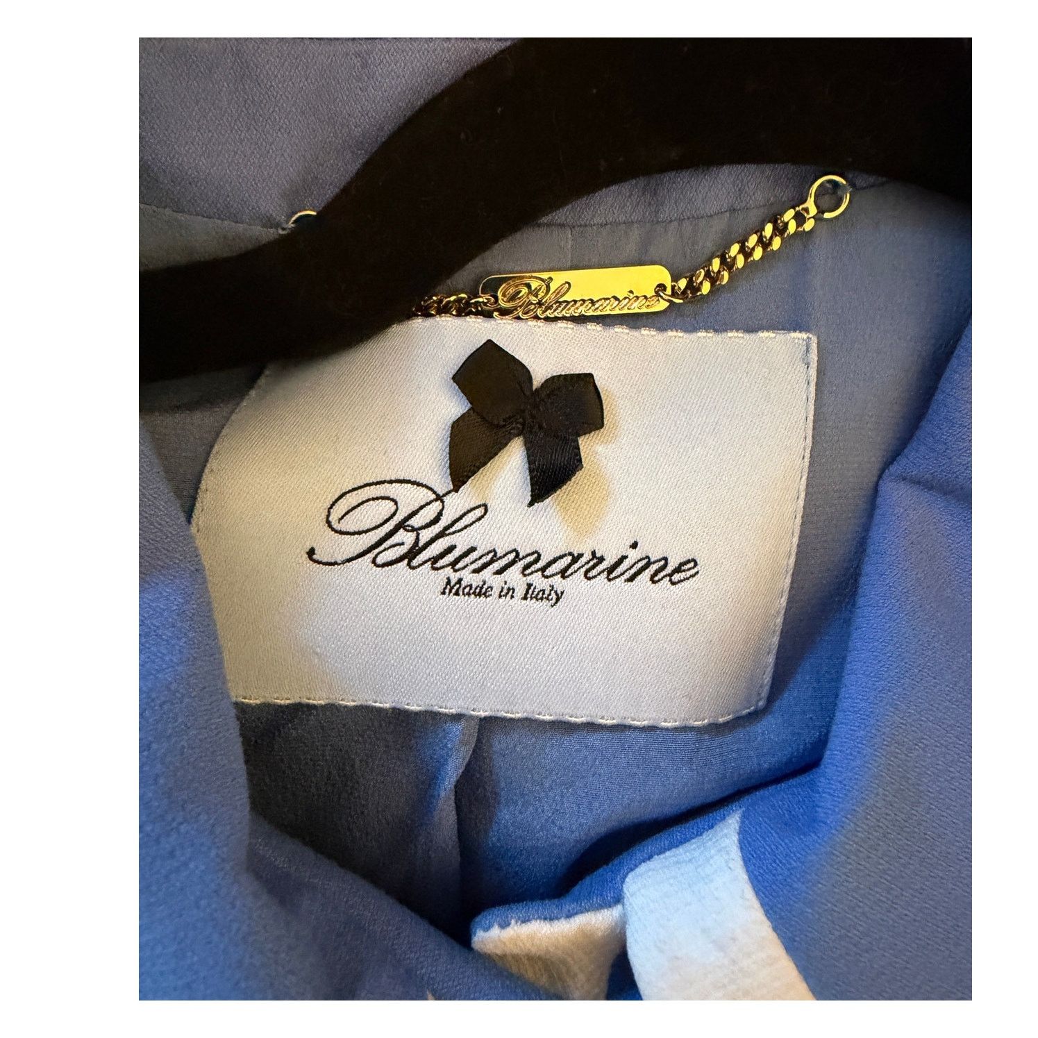 Blumarine Blumarine Women's Blue Cropped Jacket Size S / US 4 / IT 40 - 3 Thumbnail