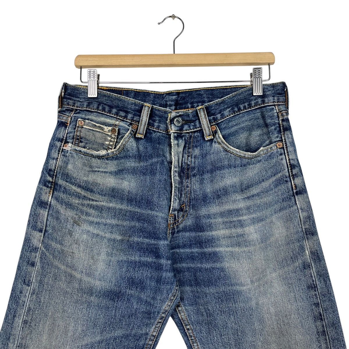 Levi's Vintage Y2k Levis Lot 505 Distressed Denim Size US 30 / EU 46 - 2 Thumbnail