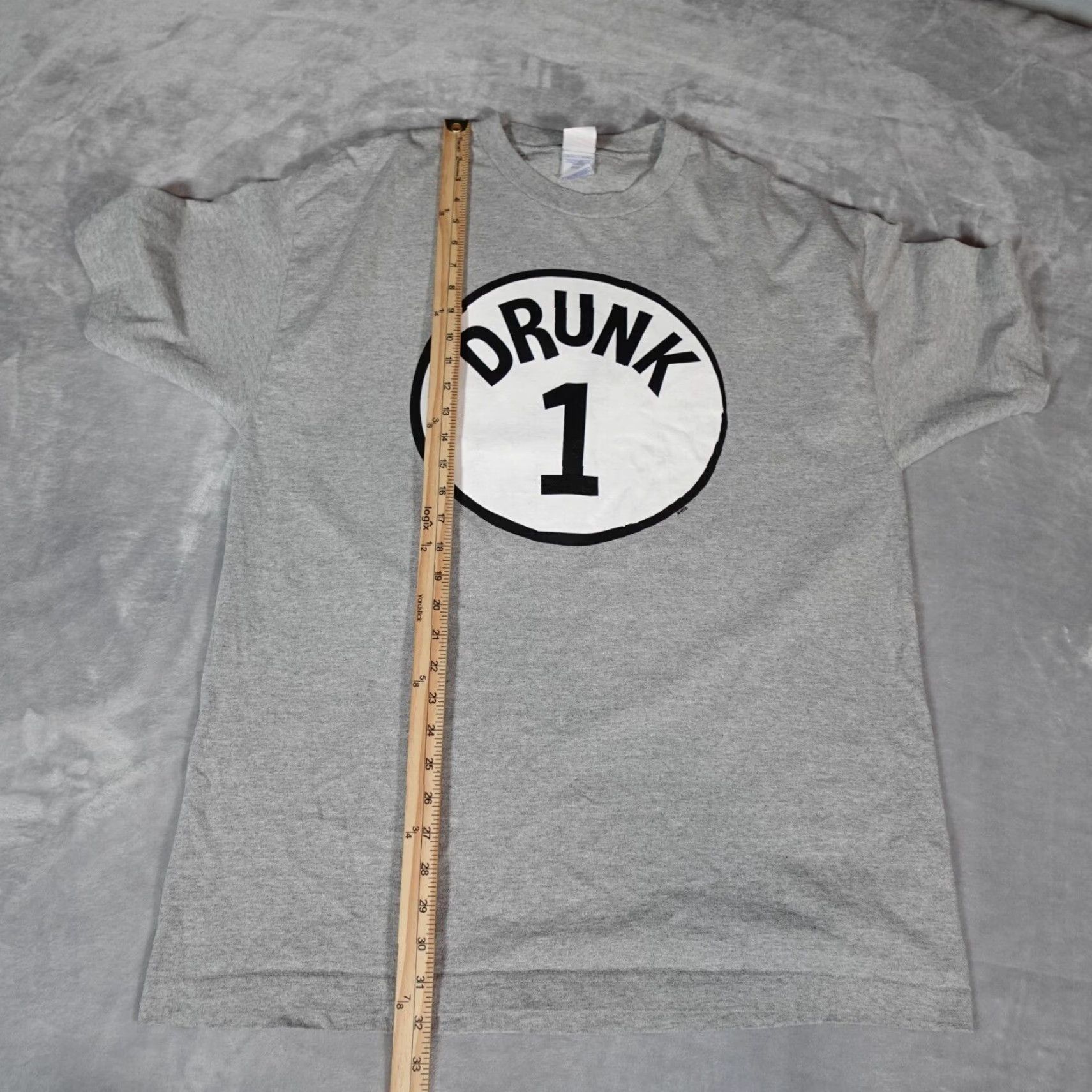 Vintage Vintage Dr Seuss Parody T-Shirt Mens XL Gray Funny Graphic Print 2000s Crew Neck Size US XL / EU 56 / 4 - 6 Thumbnail