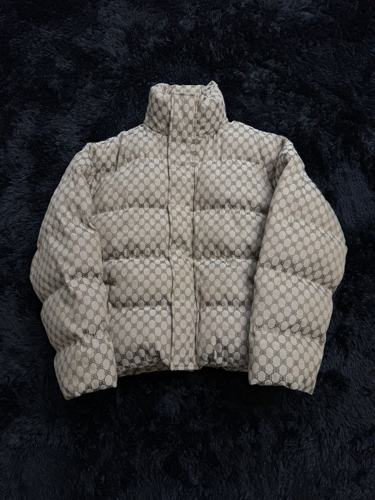 Balenciaga × Gucci Balenciaga x Gucci Monogram Puffer Jacket Size US XL / EU 56 / 4 - 1 Thumbnail
