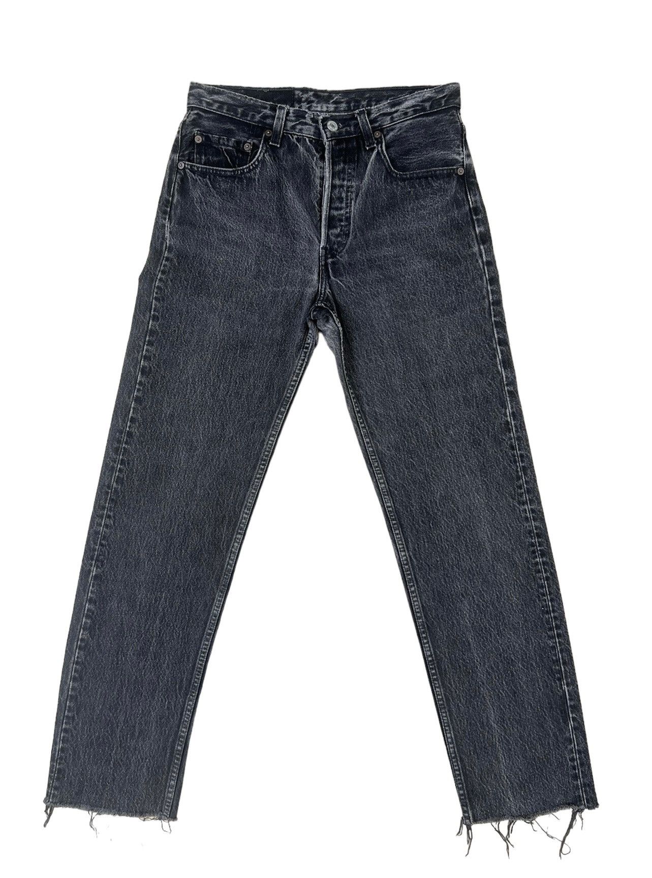 image of Levis x Vintage 1995 Levi’S 501 Faded Black Denim Jeans, Men's (Size 30)