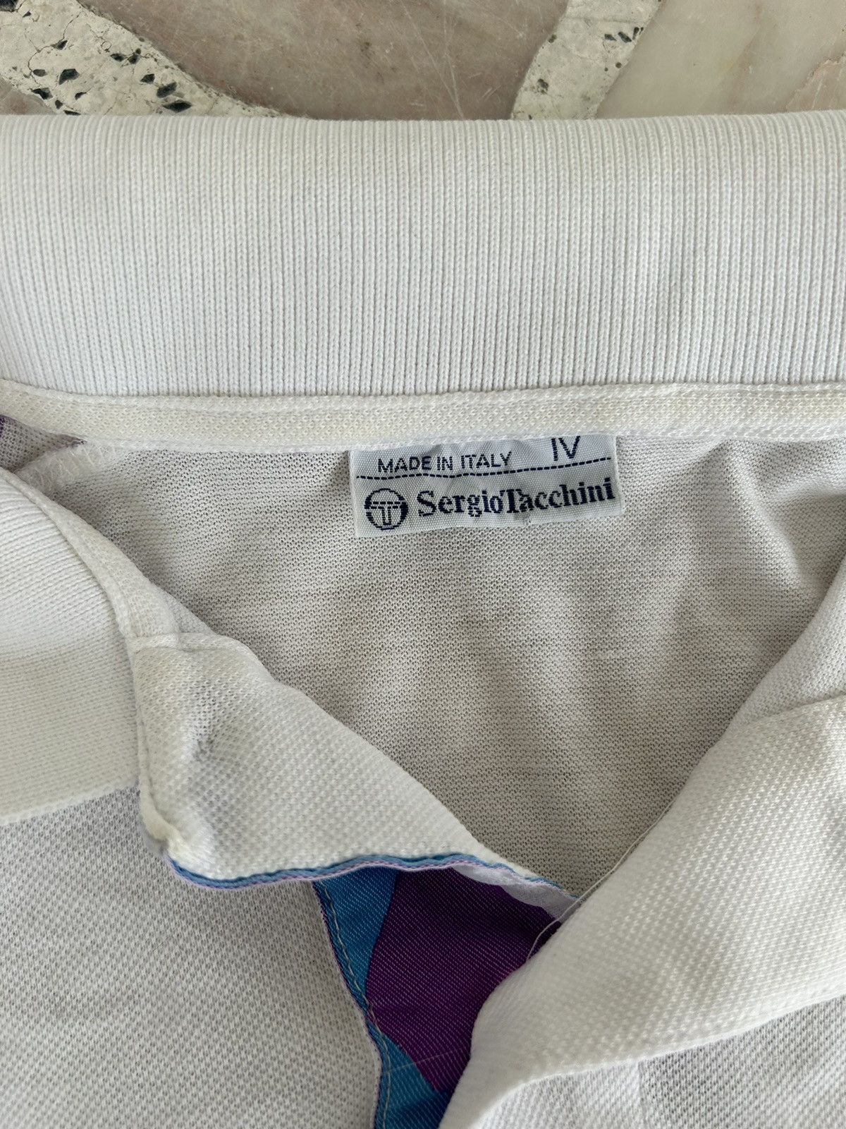 Sergio Tacchini Vintage sergio tacchinio White polo Tee Size US S / EU 44-46 / 1 - 6 Thumbnail