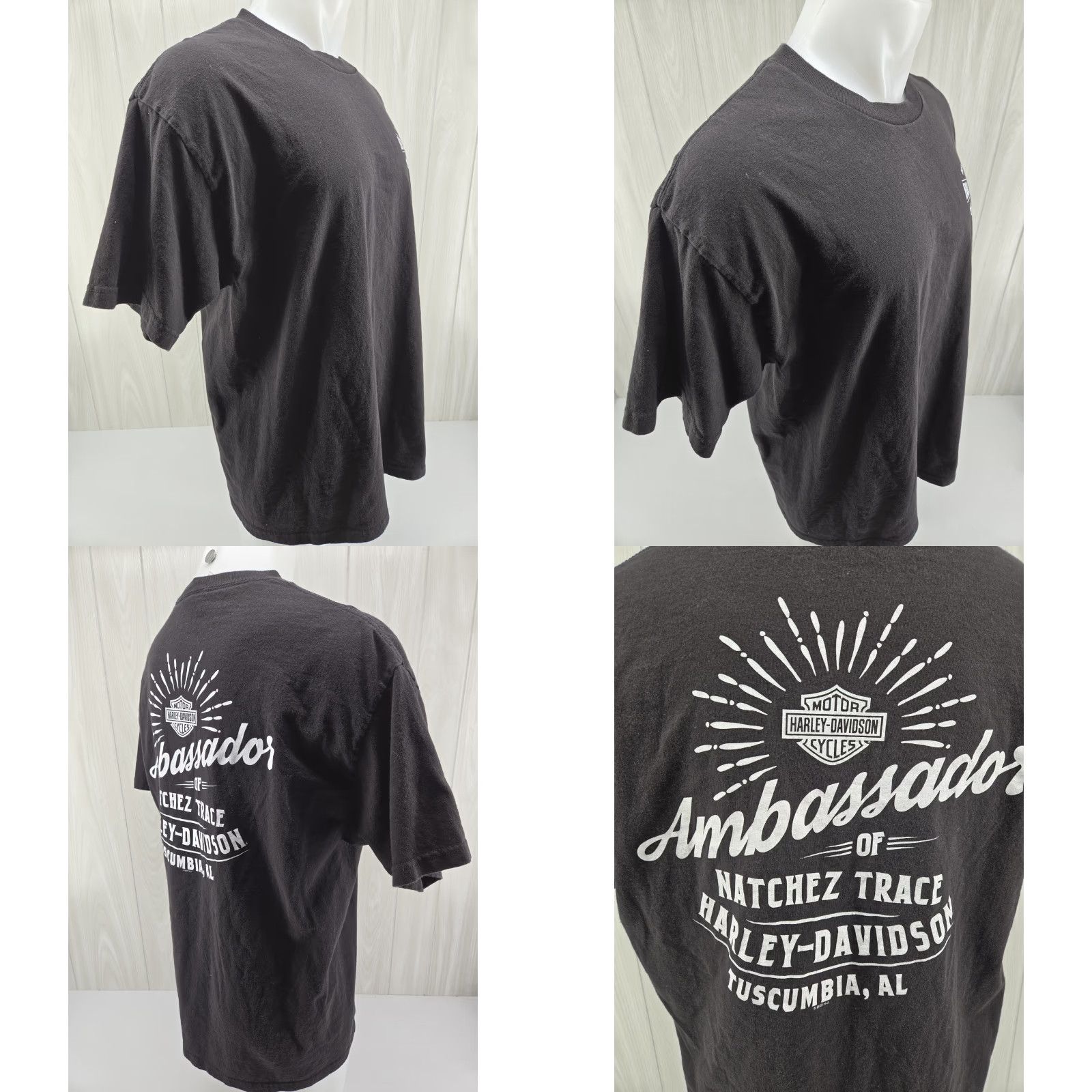 Harley Davidson Harley-Davidson T-Shirt Men XL Black Distressed Logo Size US XL / EU 56 / 4 - 8 Thumbnail