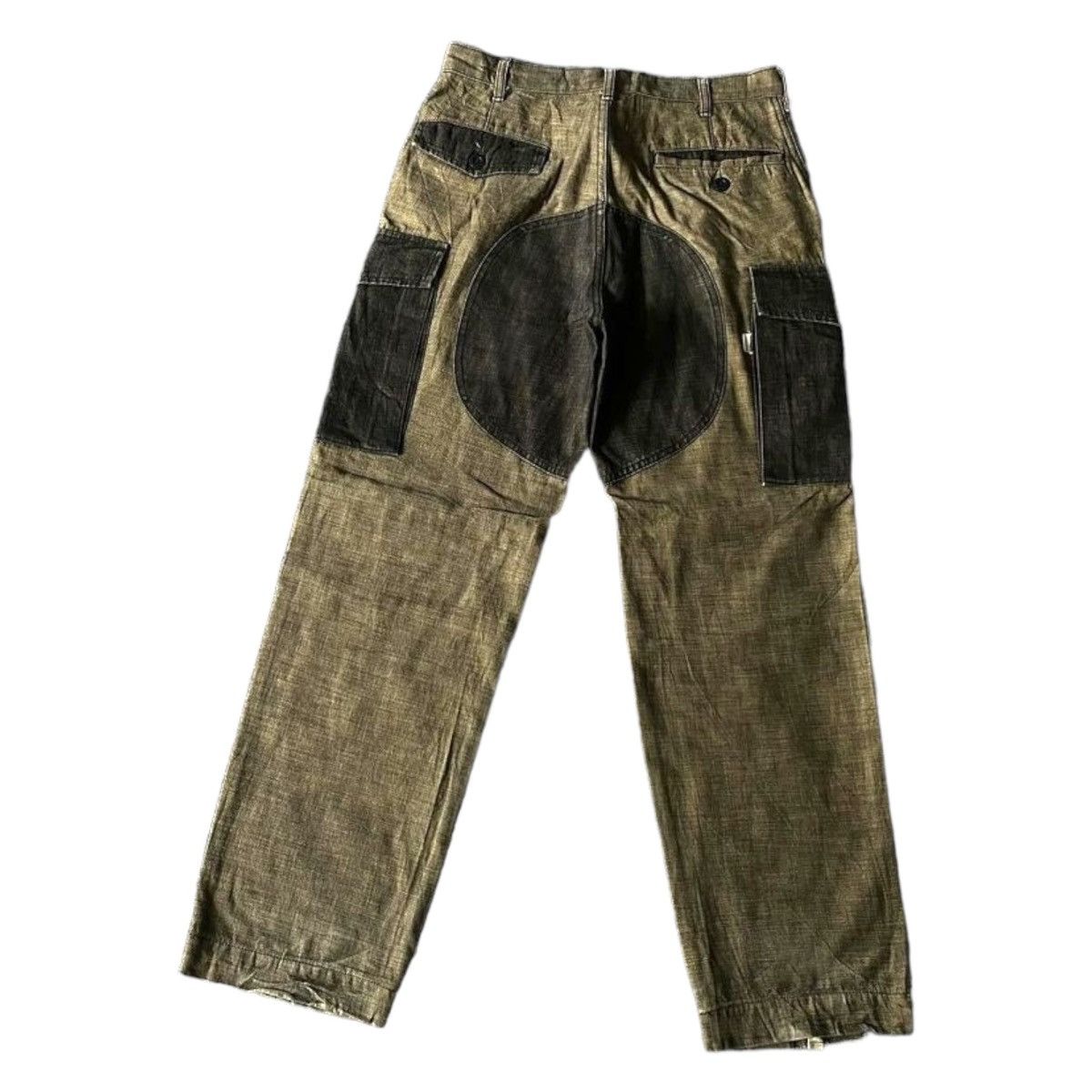 image of Vintage Scanner Cargo Denim Pants in Light Brown, Men's (Size 32)