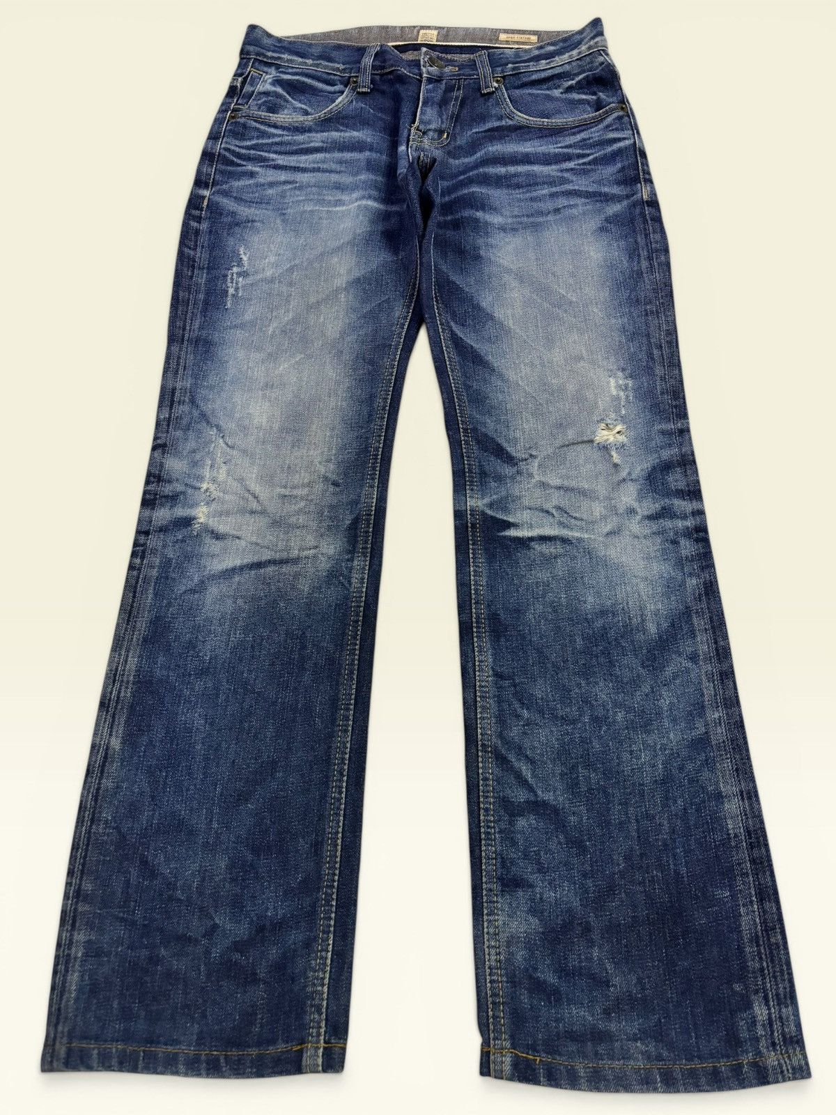 GOSTAR DE FUGA Grunge DPSR Whisker Clawmark Fade Distress Jeans Size US 30 / EU 46 - 2 Thumbnail