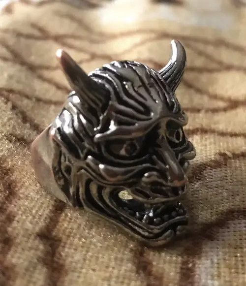 Ring Of Fire Hannya Japanese Mask Ring Size ONE SIZE - 4 Thumbnail