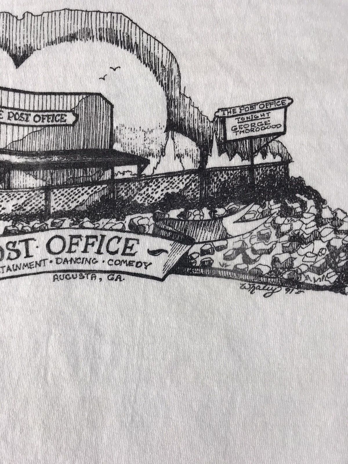 Vintage Stedman The Post Office Sketching Art Tee Unisex Wear Size US L / EU 52-54 / 3 - 5 Thumbnail