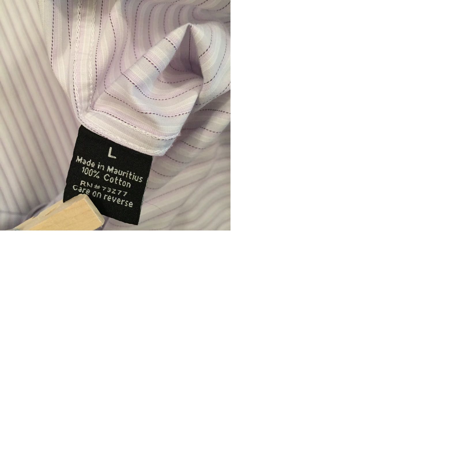 Apt. 9 Apt 9 Shirt Mens Large Purple Striped Long Sleeve Button Up Size US L / EU 52-54 / 3 - 9 Thumbnail