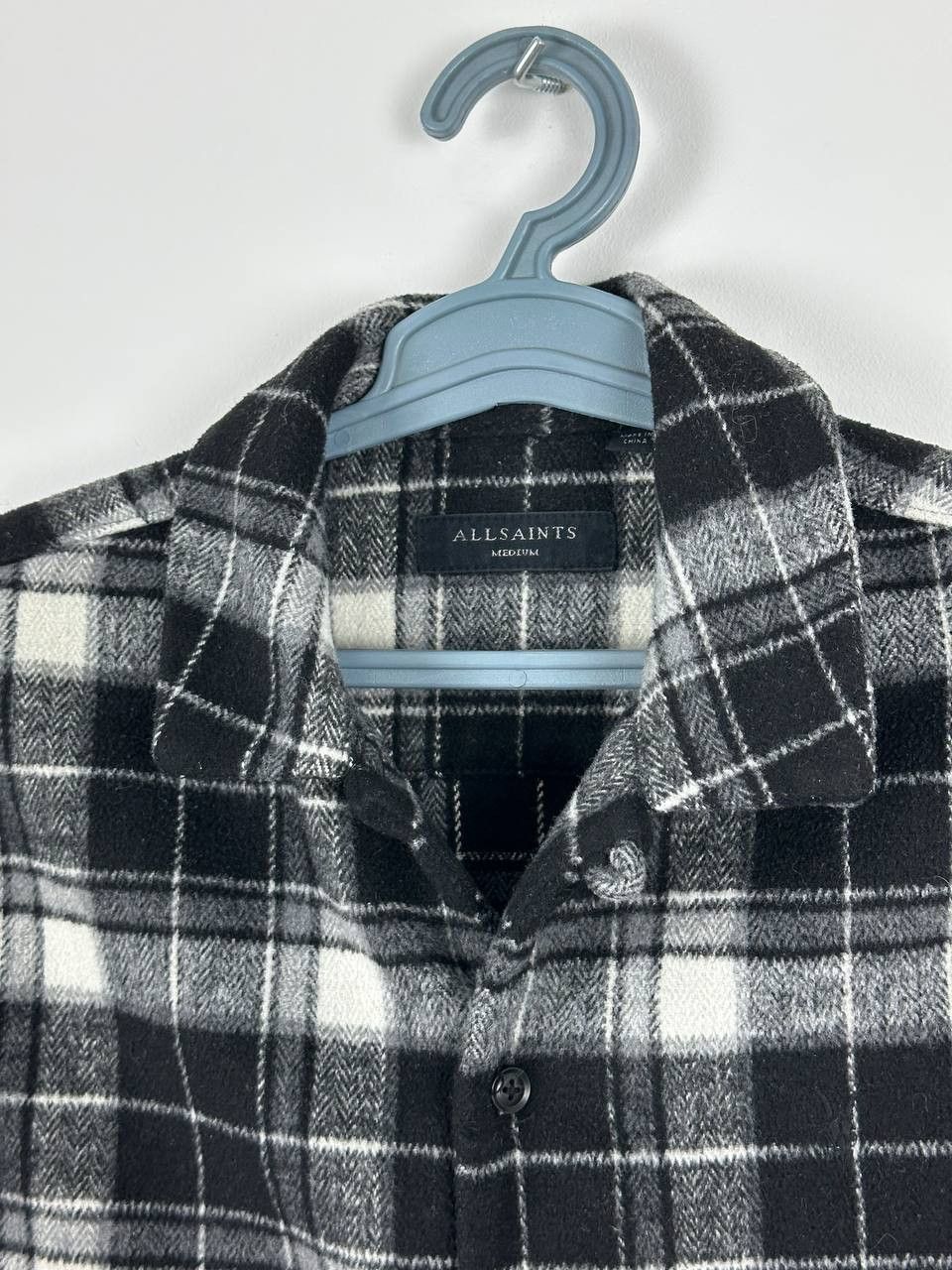 Allsaints AllSaints Black and White Flannel Over Shirt Size US M / EU 48-50 / 2 - 5 Thumbnail