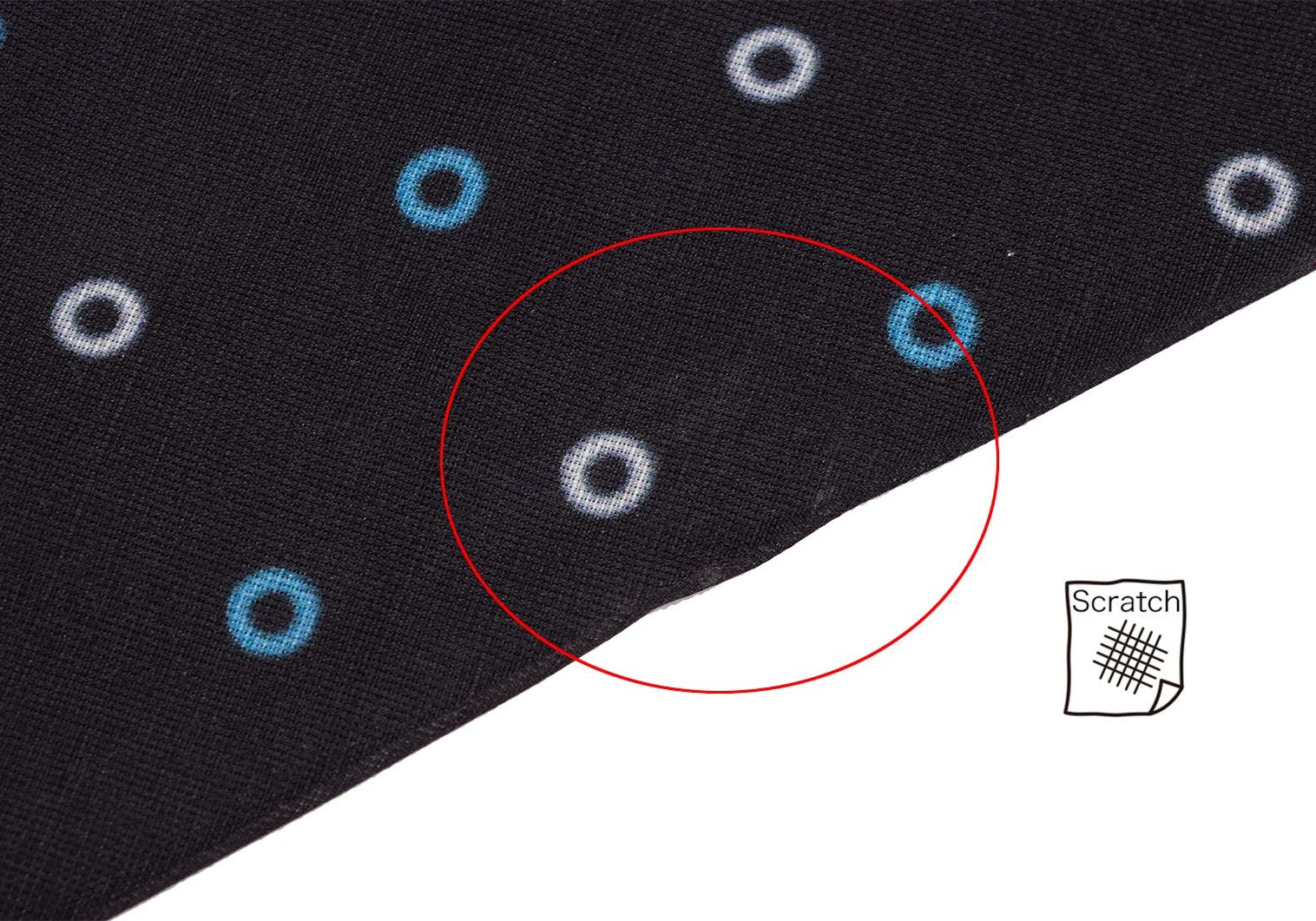 Issey Miyake Silk Ring-Dyed Printed Tie in Dark Navy and Light Blue Size ONE SIZE - 3 Thumbnail