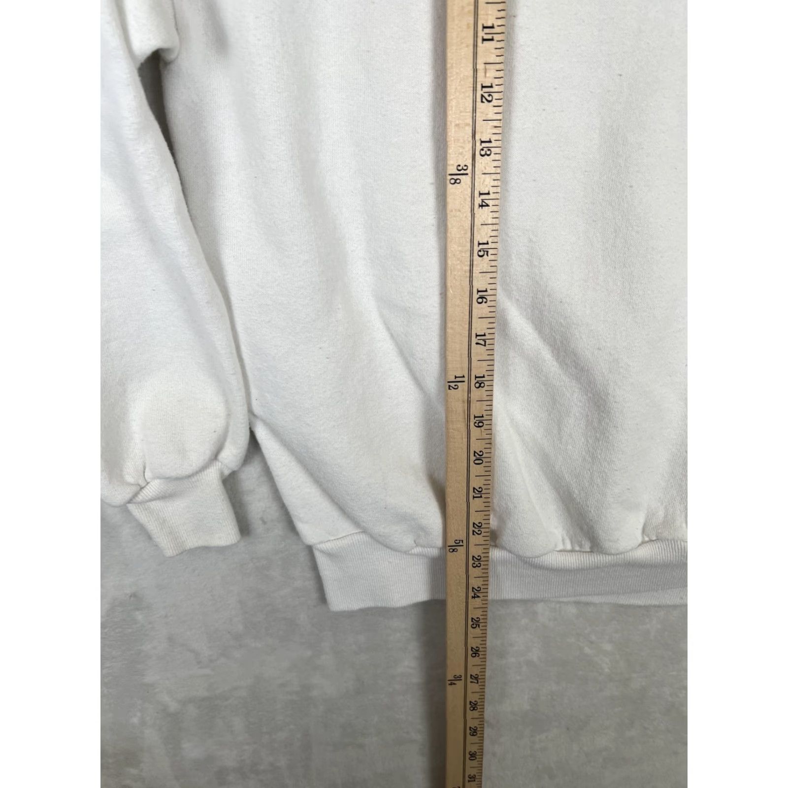 Jerzees VINTAGE Jerzees Sweatshirt Mens Large White Blank Fleece Crewneck USA Pullover Size US L / EU 52-54 / 3 - 2 Thumbnail