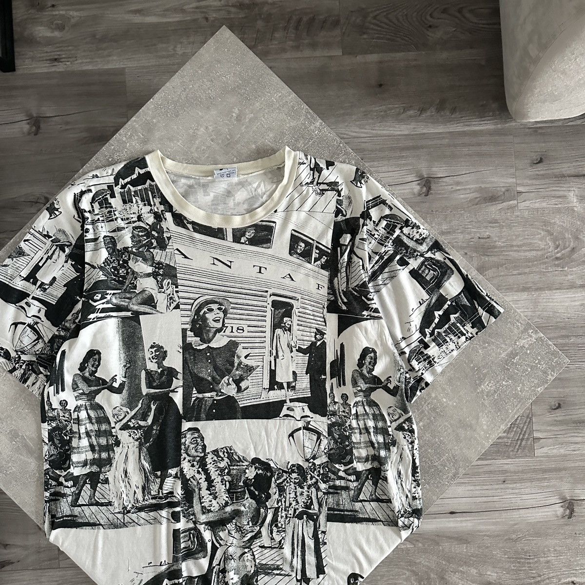 Vintage Vintage 90s All Over Print AOP tee Hawaii chill y2k girls Size US L / EU 52-54 / 3 - 2 Thumbnail