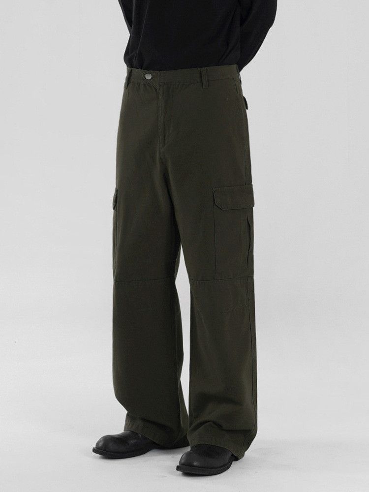 Japanese Brand × Jean Retro loose casual straight leg wide leg jeans Size US 32 / EU 48 - 1 Thumbnail