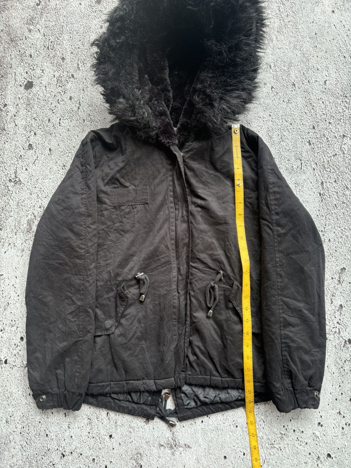 If Six Was Nine Y2k Zara Full black Unisex fur jacket Size S / US 4 / IT 40 - 12 Thumbnail