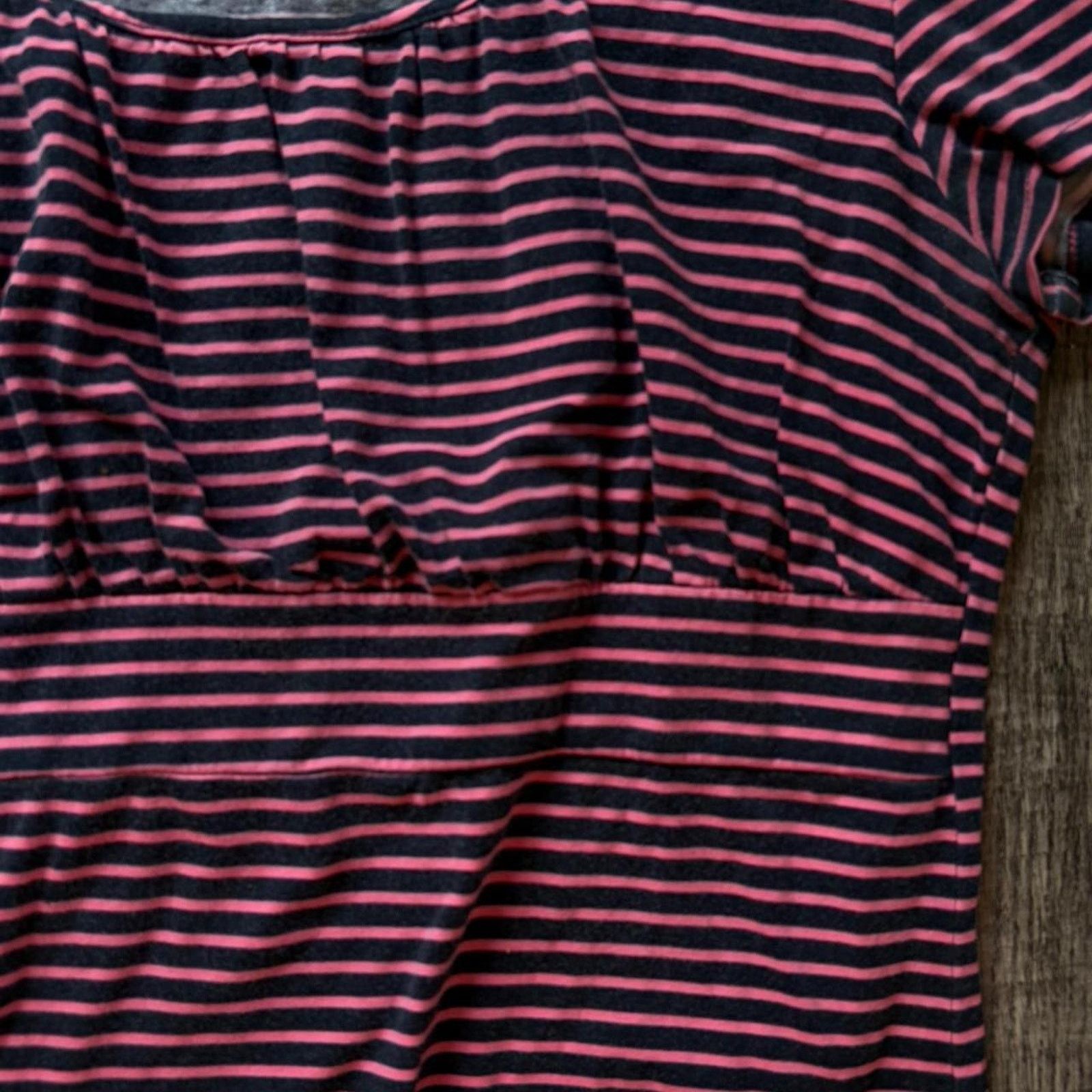 Ann Taylor Ann Taylor Black & Pink Striped Blouse Size M / US 6-8 / IT 42-44 - 2 Thumbnail