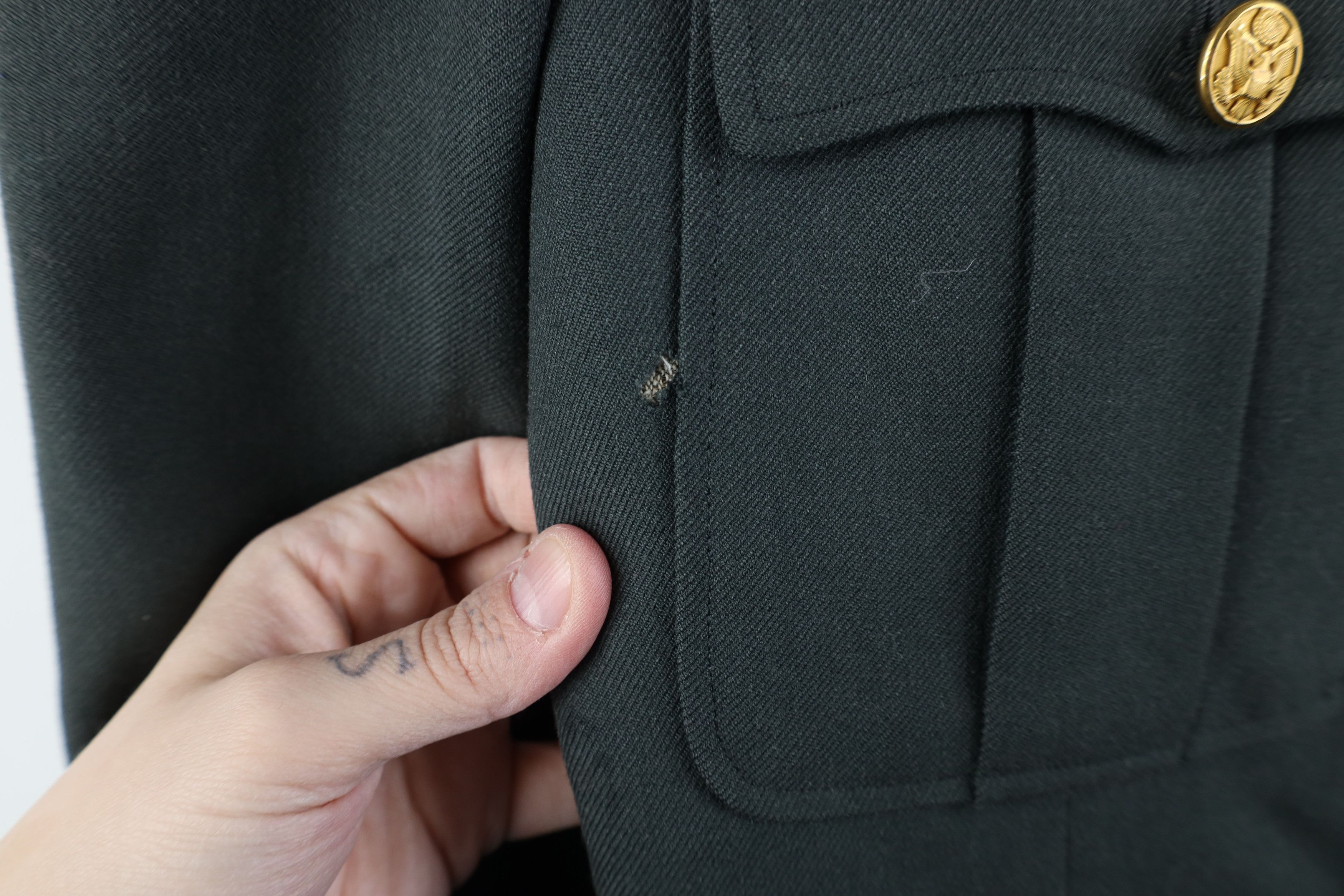 Vintage Vintage 60s Vietnam Era Class 3 Officer Jacket Green USA Size US L / EU 52-54 / 3 - 6 Thumbnail