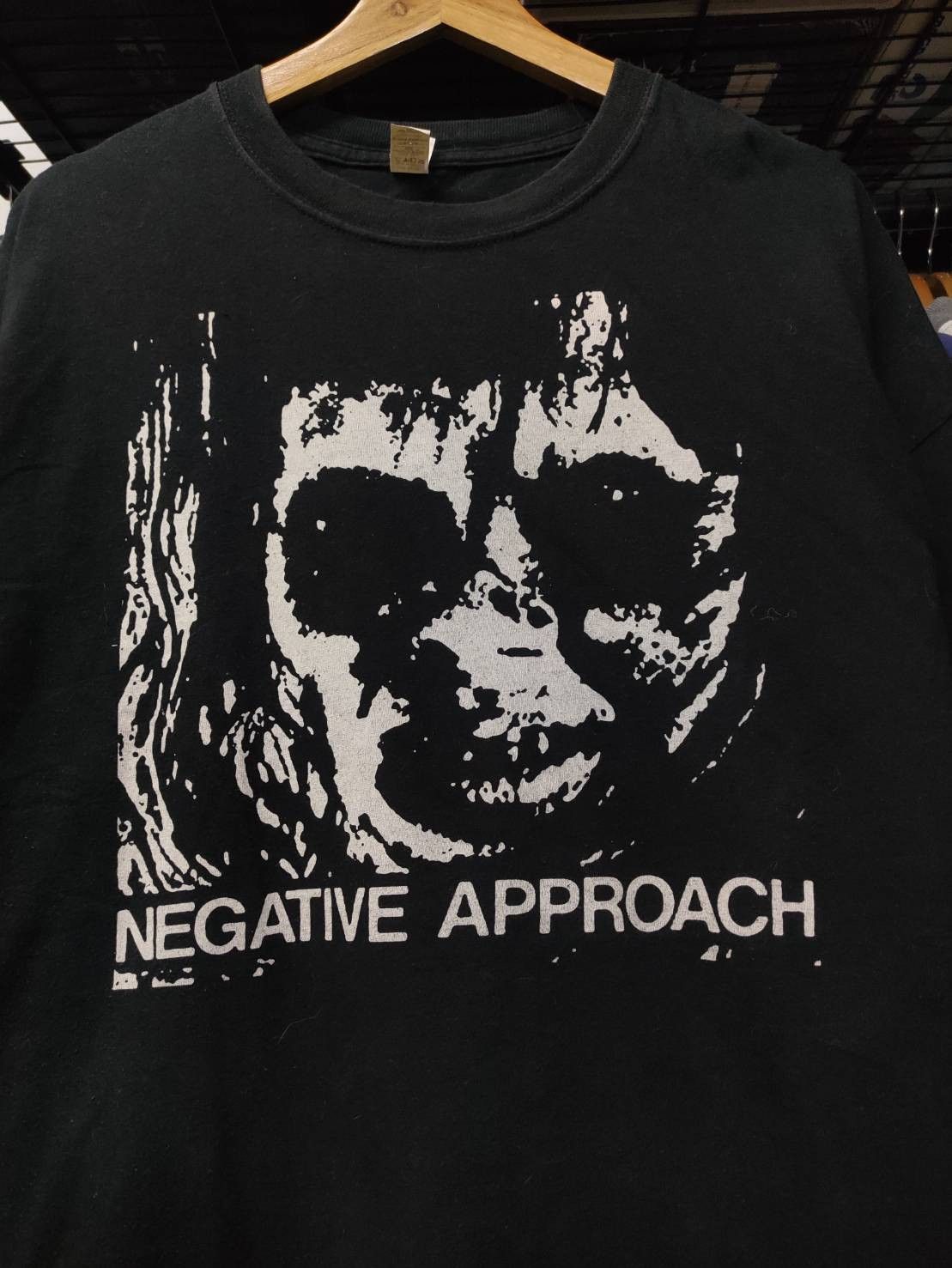 Band Tees Vtg Negative Approach Band EP Album Promo T-Shirt Size US XXL / EU 58 / 5 - 1 Thumbnail