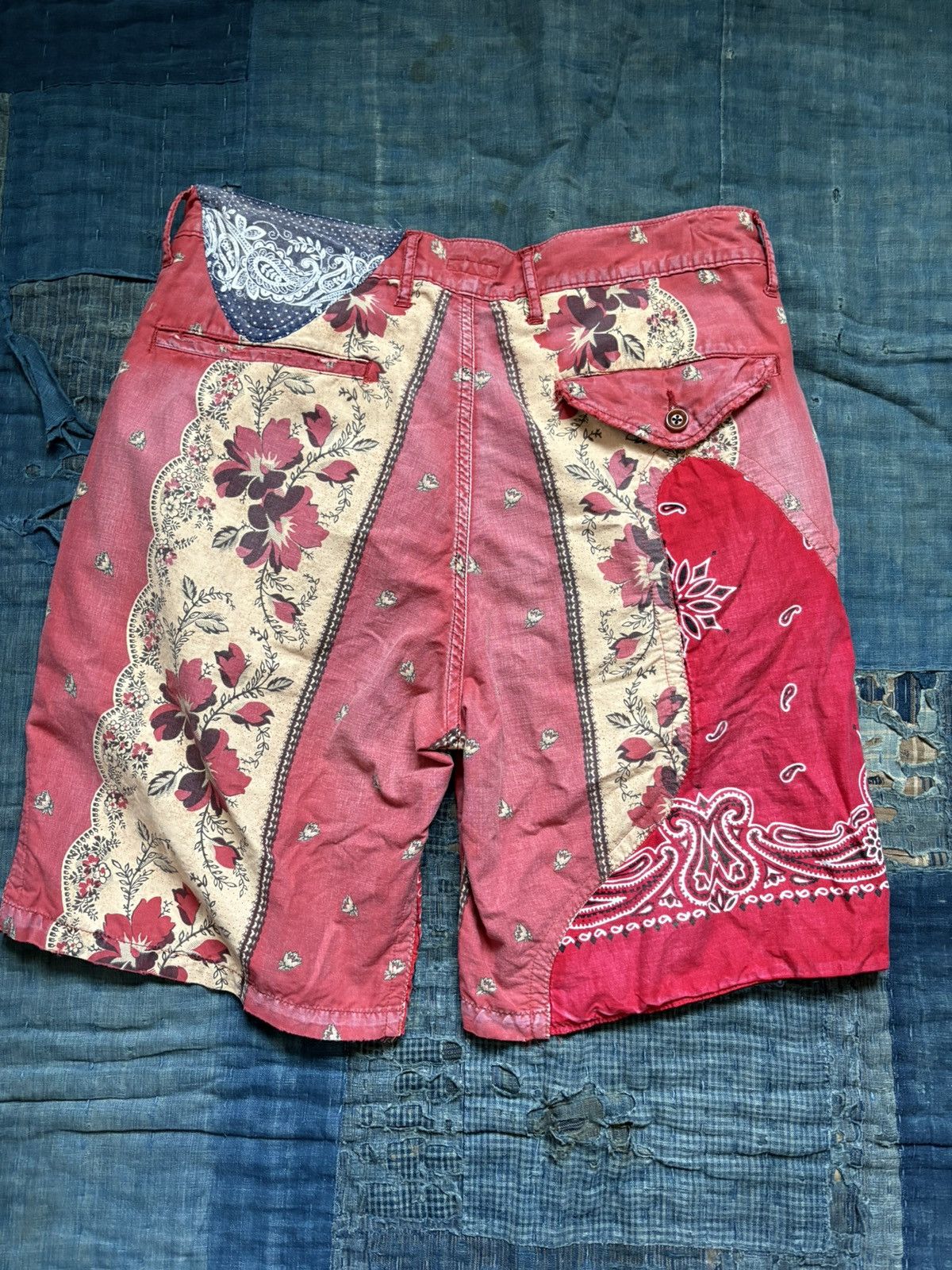 Kapital Kountry kapital bandana patchwork short pants shorts Size US 30 / EU 46 - 2 Thumbnail