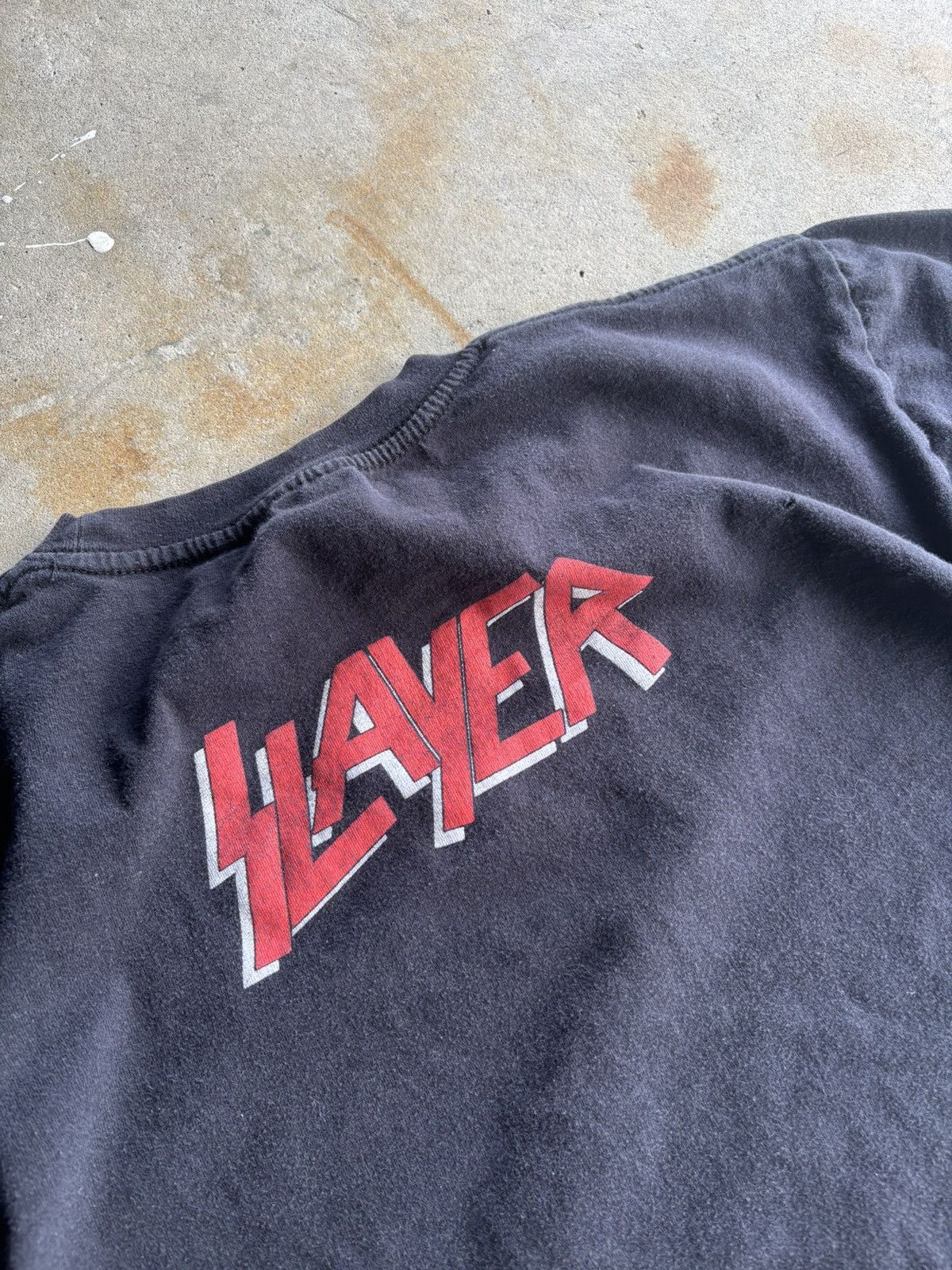 Other Vintage 90s Slayer Faded Black Metal Grunge Thai Tee Size US L / EU 52-54 / 3 - 5 Thumbnail