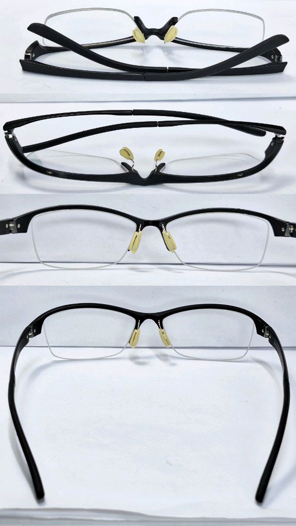 JINS JINS Airframe Slim Edge MUN-19S-193 Half-Rim Glasses PPSU Size ONE SIZE - 9 Thumbnail