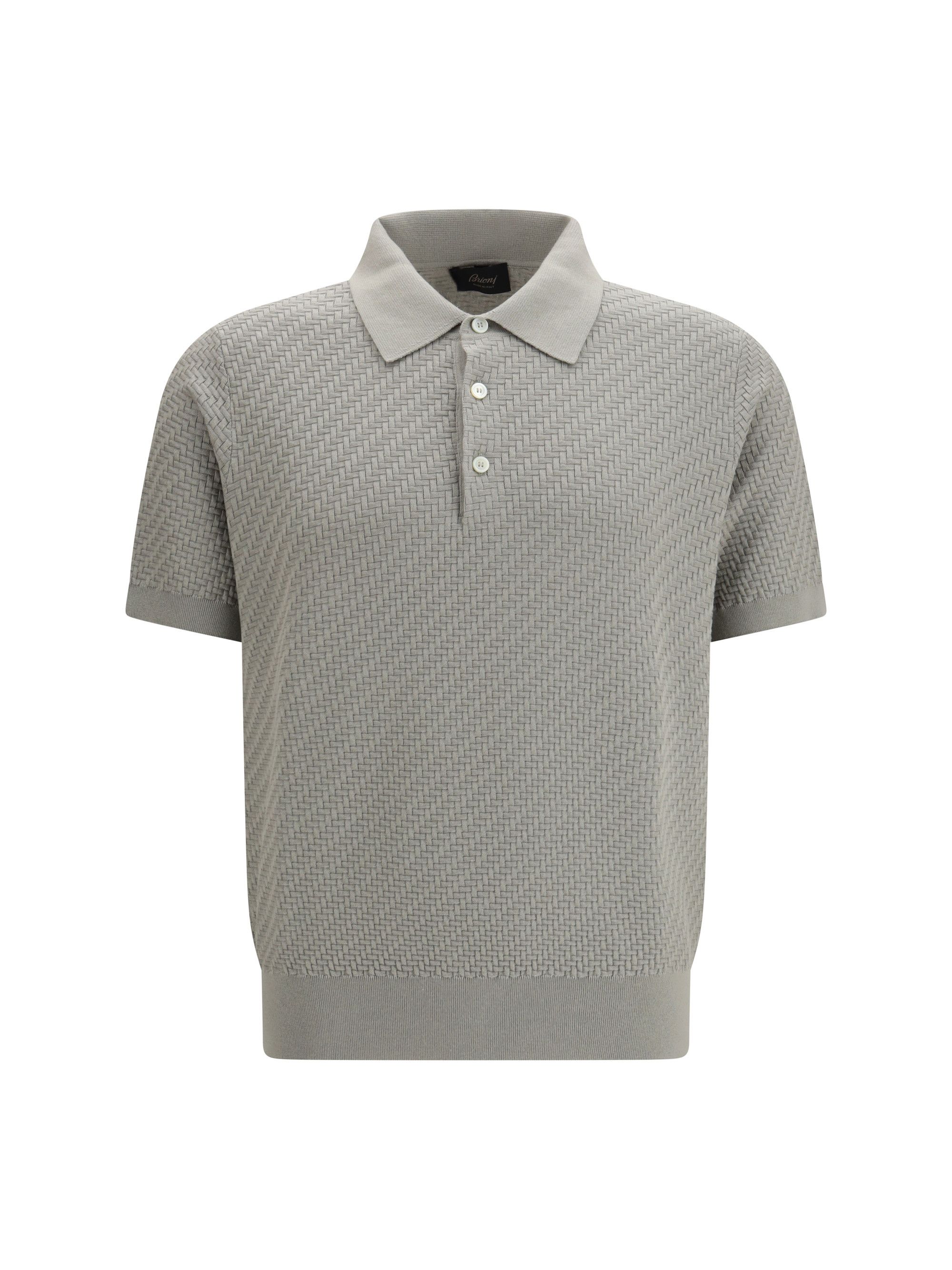 Brioni Polo Shirt with woven pattern Size US XL / EU 56 / 4 - 1 Thumbnail