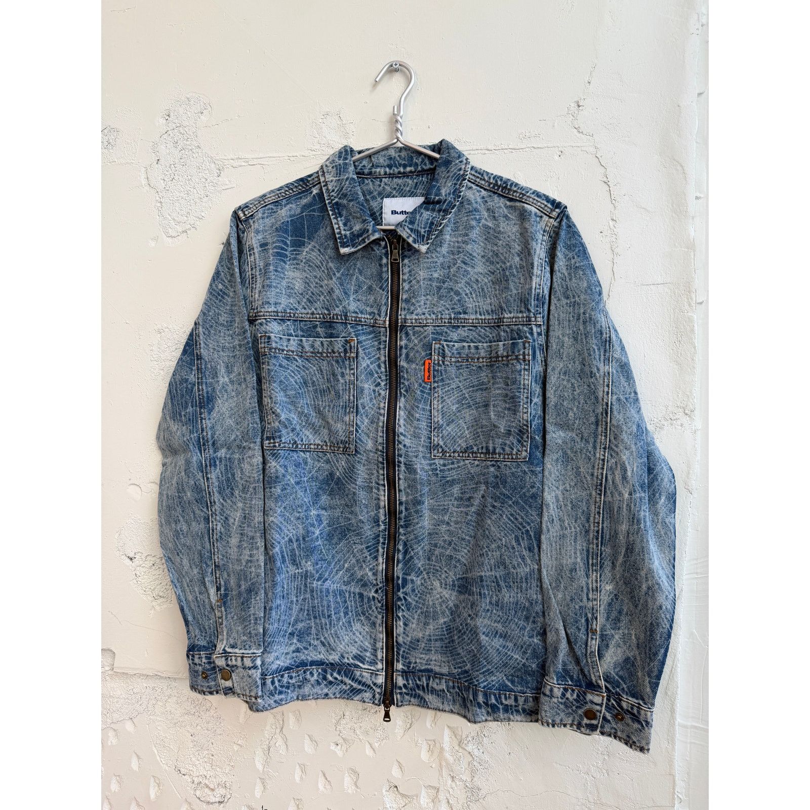 Butter Goods Overdye Web Acid Wash Denim Jacket