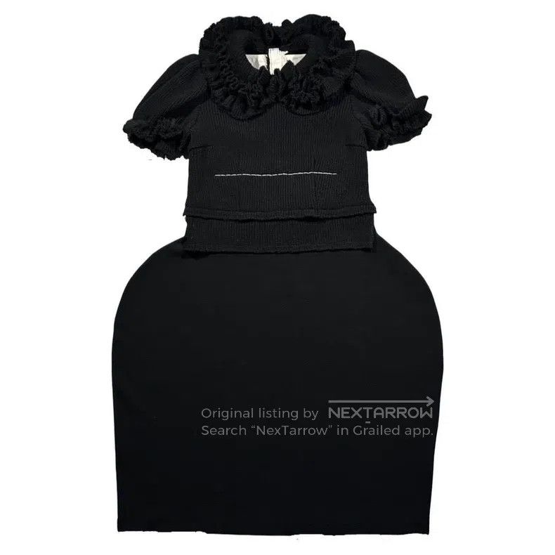 Comme des Garcons Comme Des Garcons Layered Lace Collar Princess Sleeve Dres Size S / US 4 / IT 40 - 1 Thumbnail